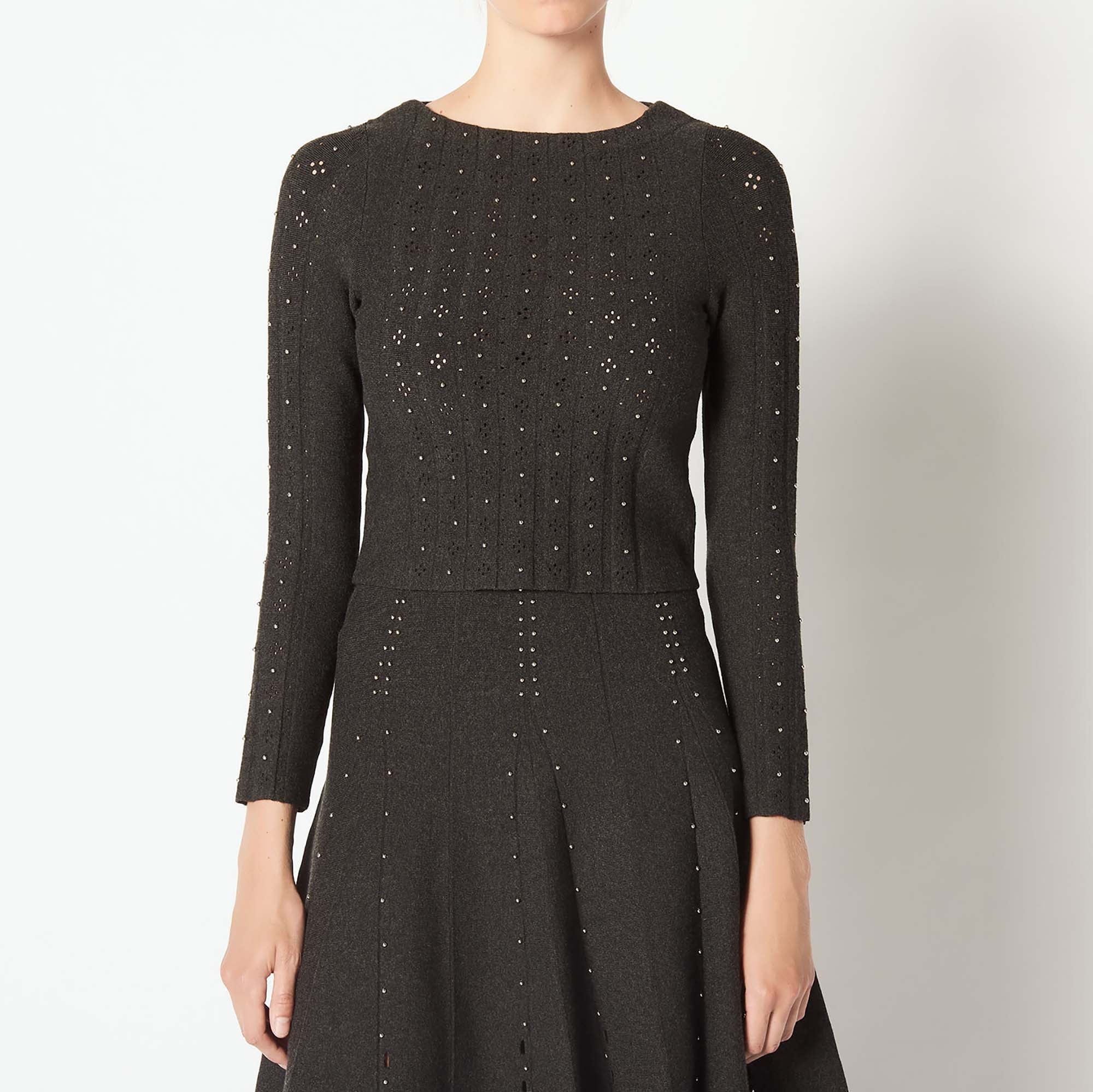 Pull en Maille fantaisie orné de studs Sandro seconde main