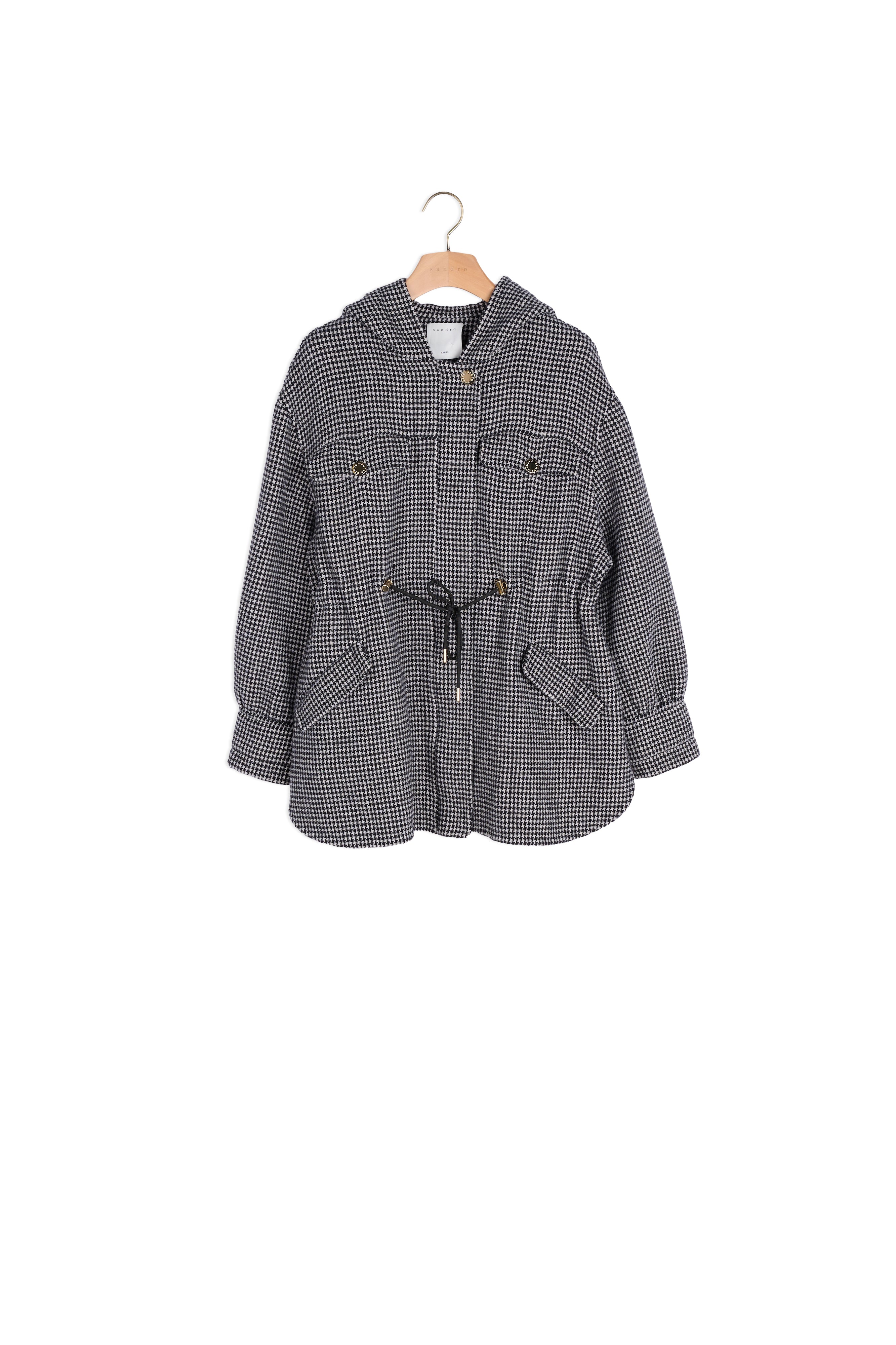 Outerwear Ecru et Noir Sandro seconde main