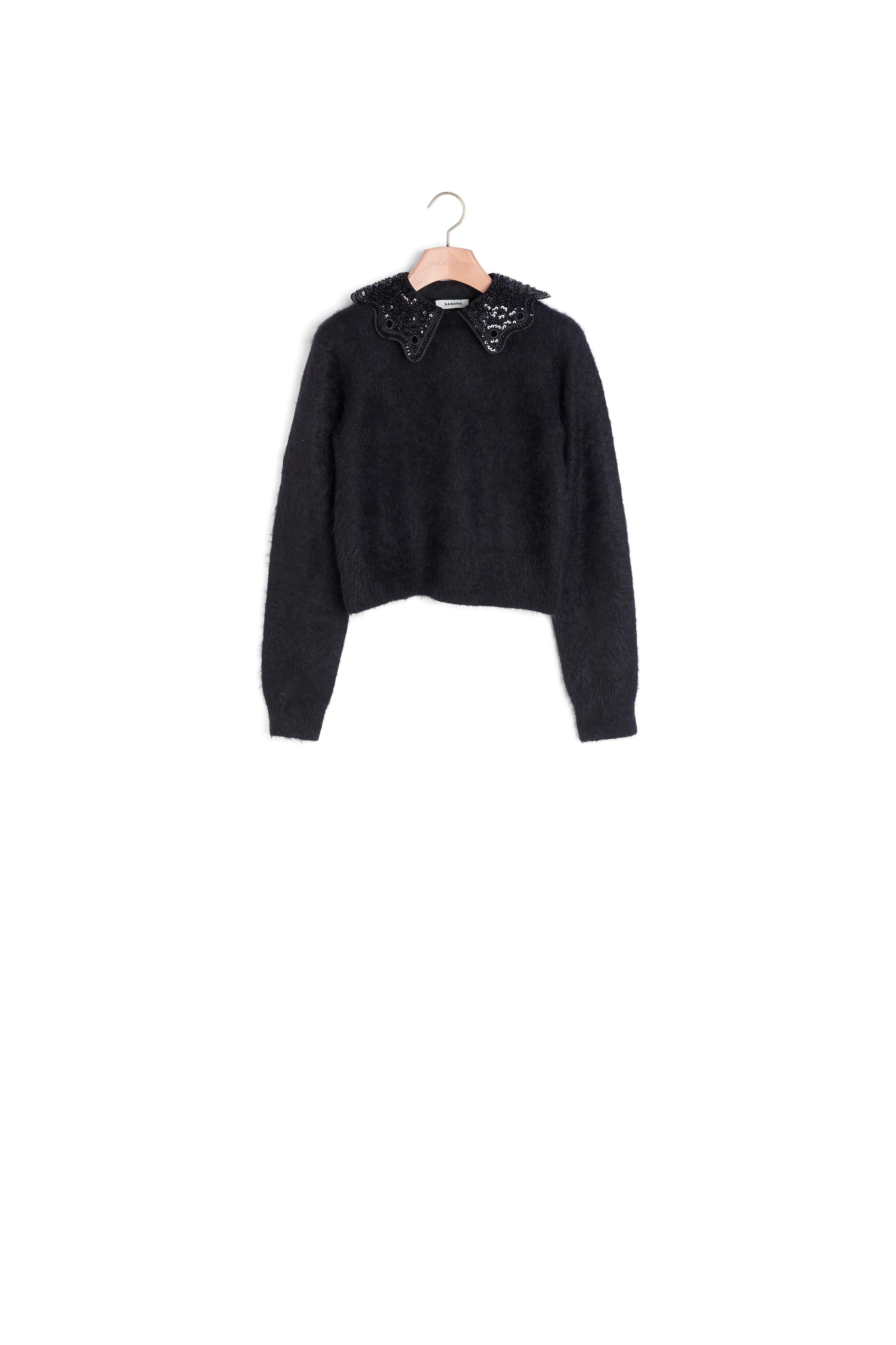 Pull court col sequin Sandro seconde main