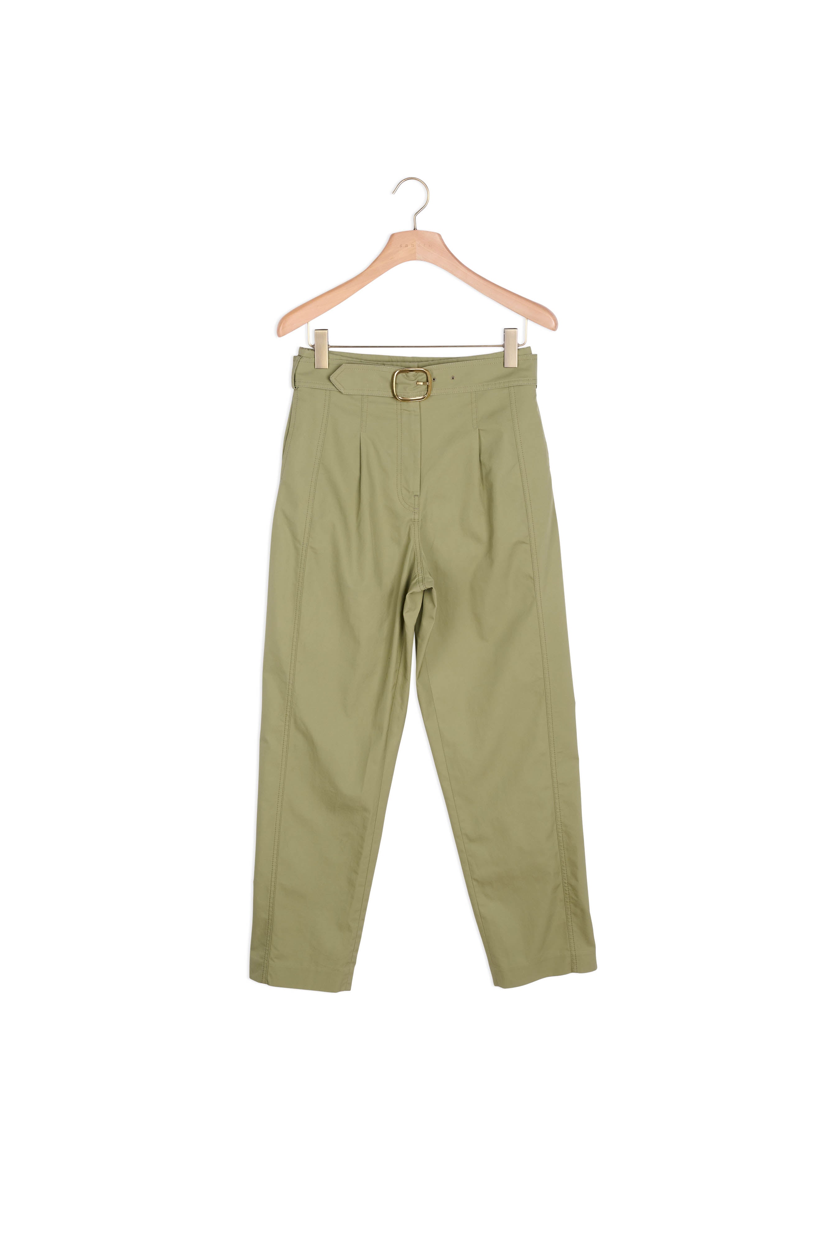 Pantalon large taille haute en gabardine Sandro seconde main