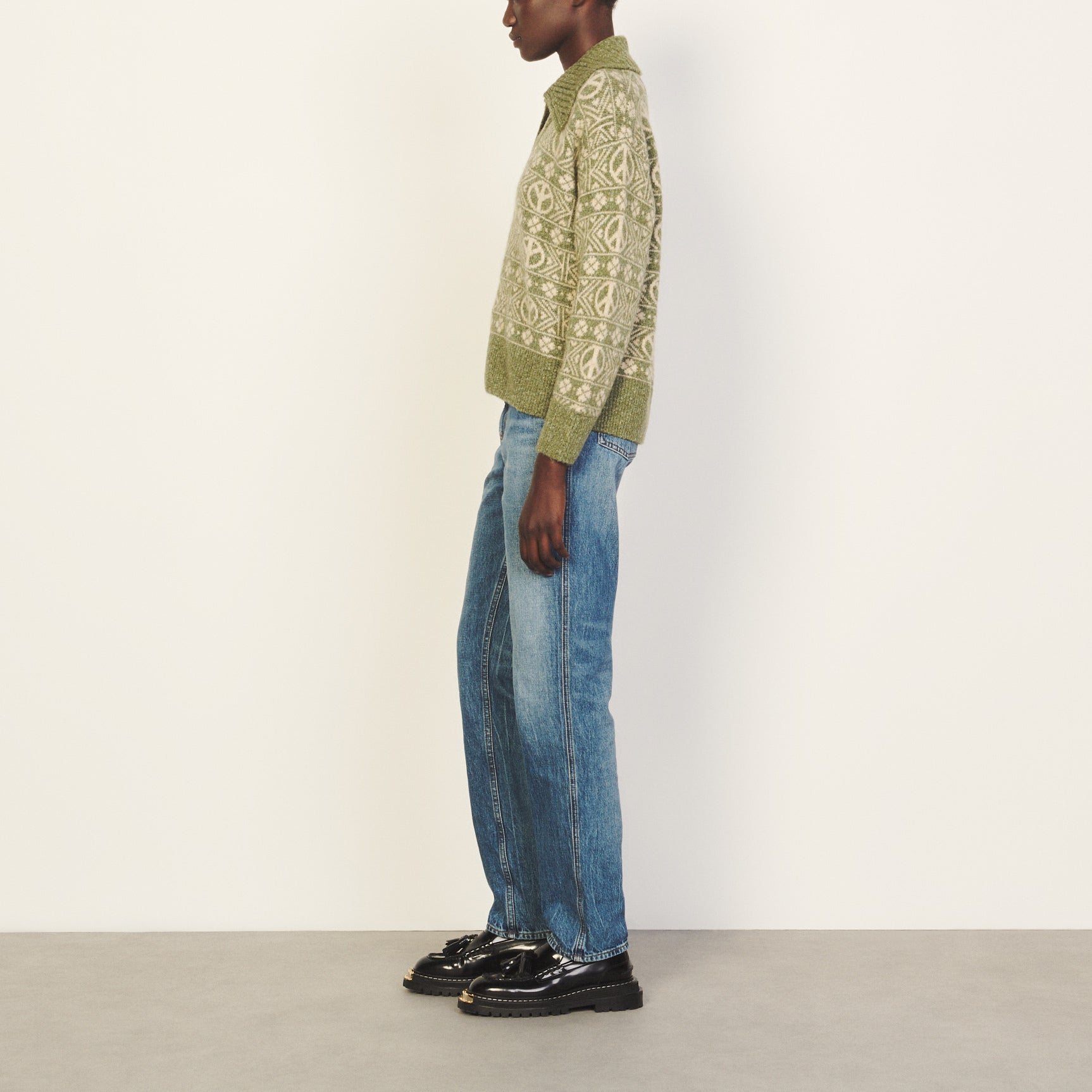 Pull Vert Sandro seconde main