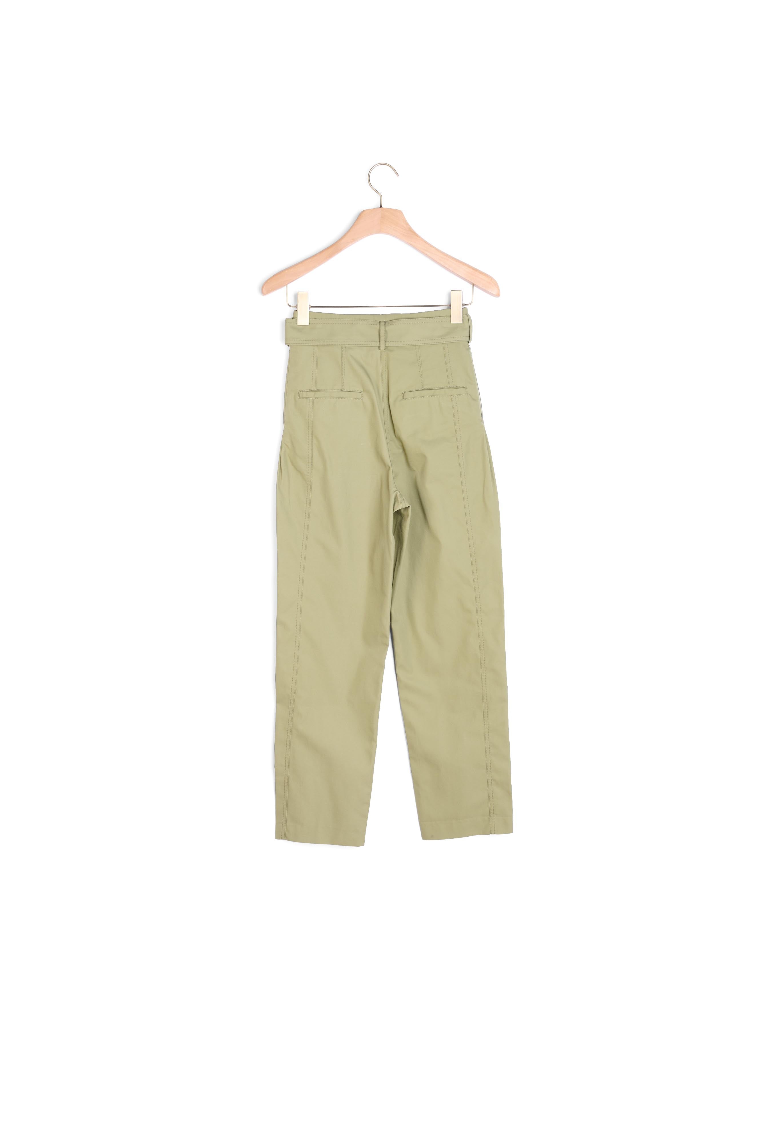 Pantalon large taille haute en gabardine Sandro seconde main