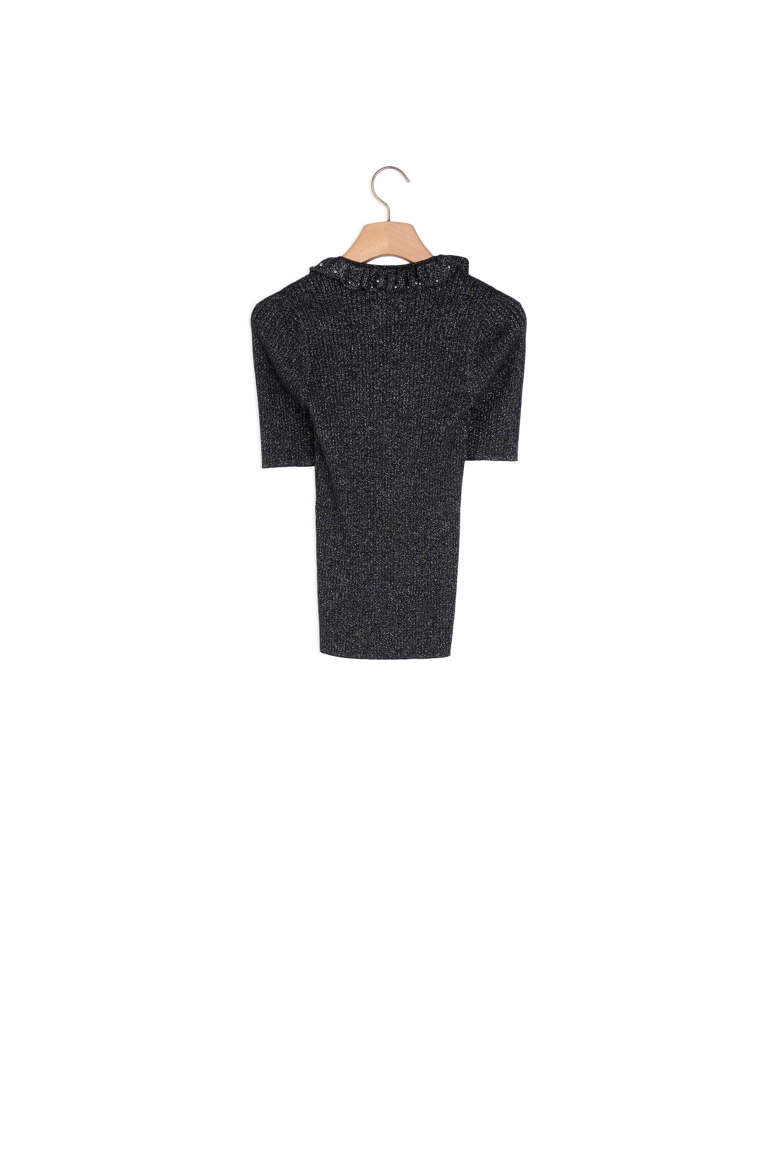 Pull à manches courtes en maille lurex Sandro seconde main