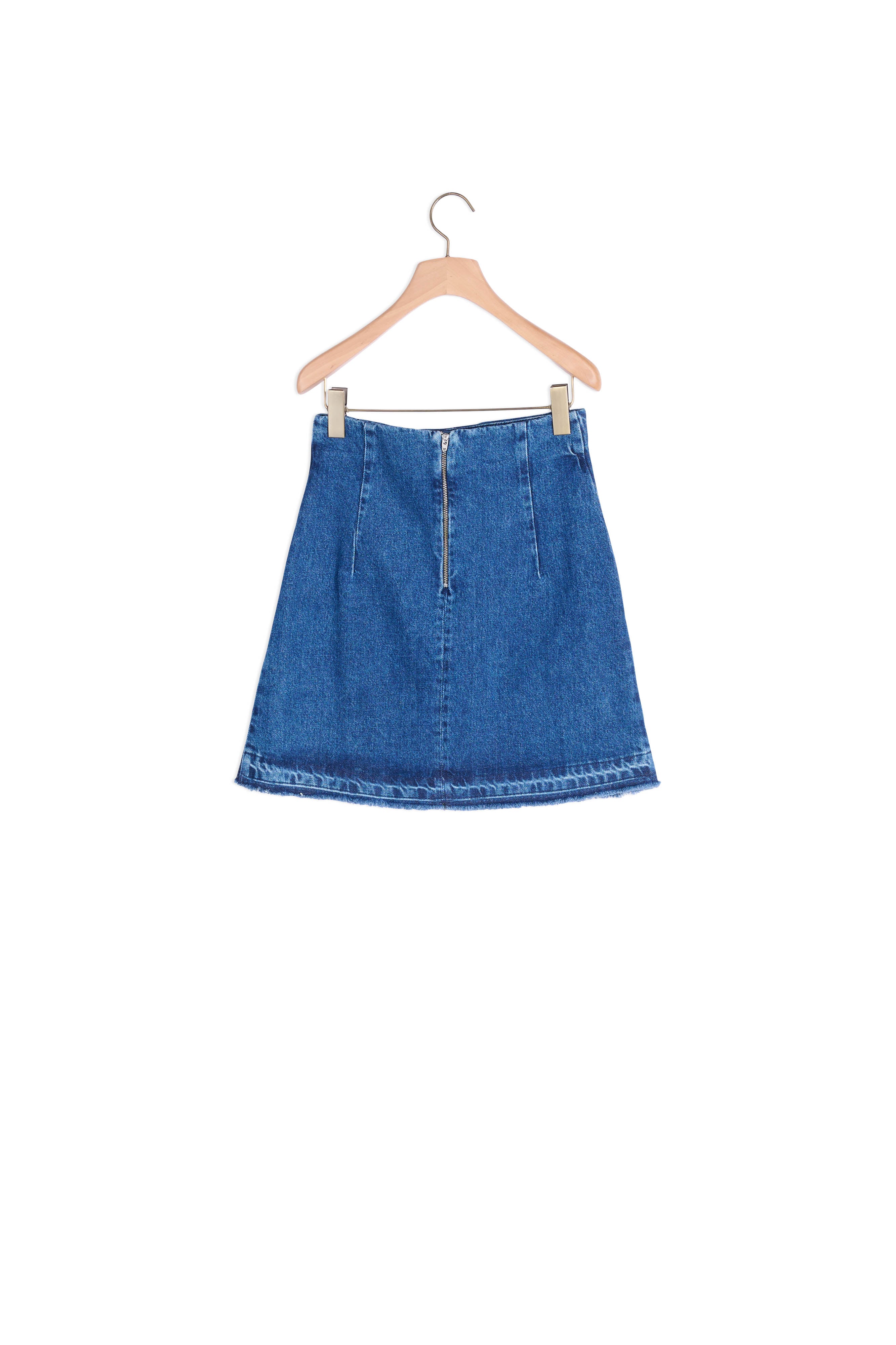 Jupe en Jean laçage détails métalliques Sandro seconde main