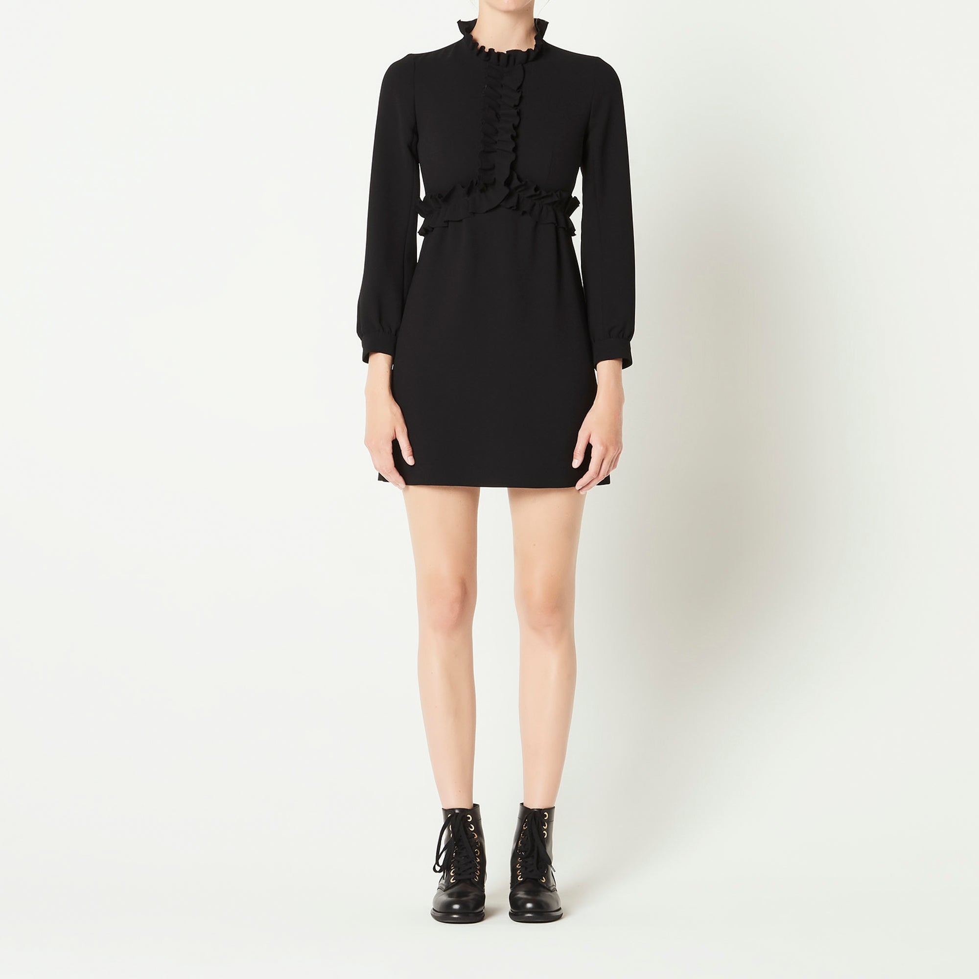 Robe à manches avec détails de fronces Sandro seconde main