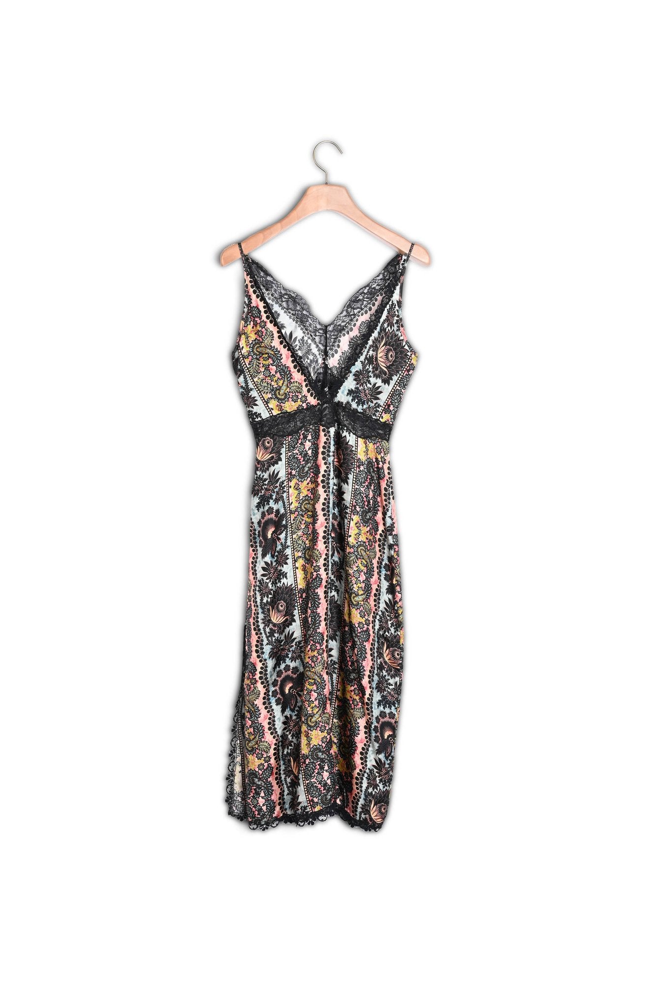 Robe imprimée en soie Sandro seconde main