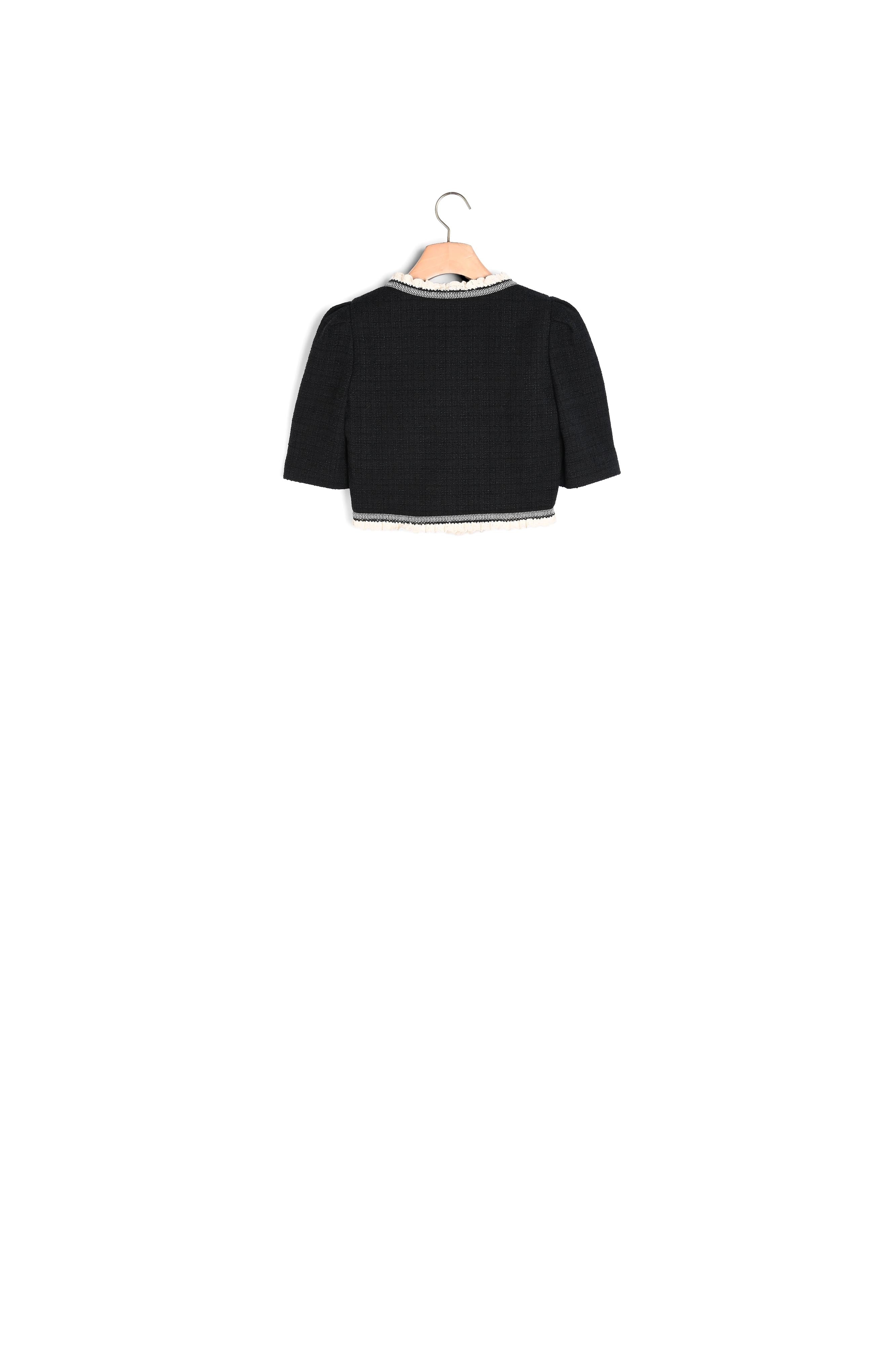 Top court en tweed Sandro seconde main