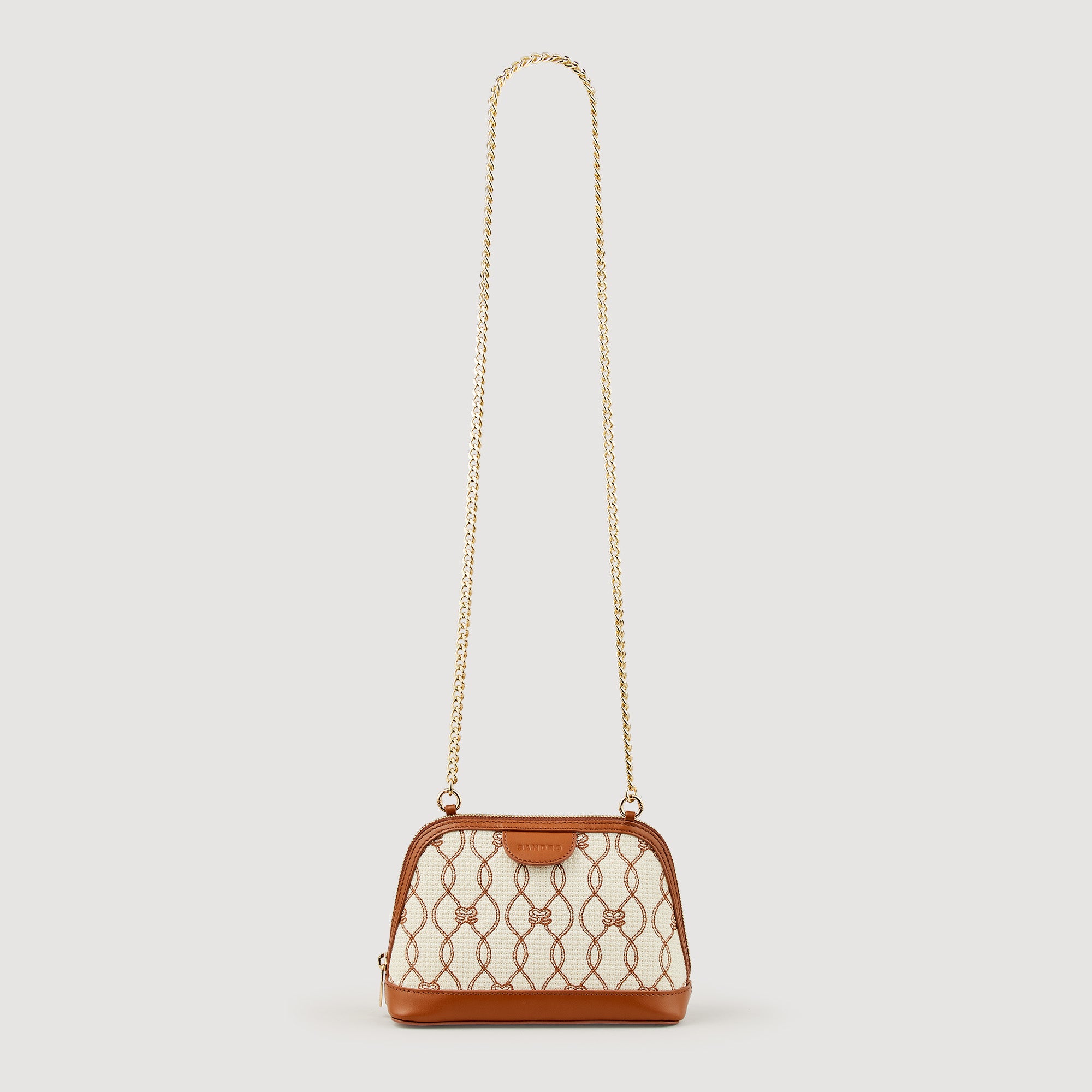 Sac Rittah en tissu monogramme Sandro seconde main