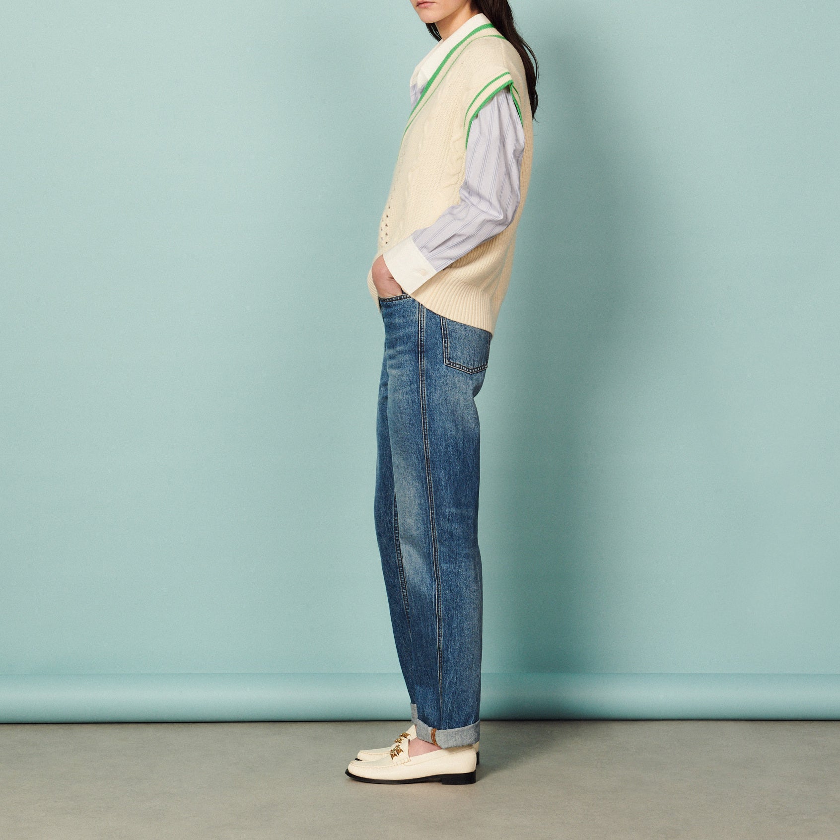 Pull sans manches Sandro seconde main