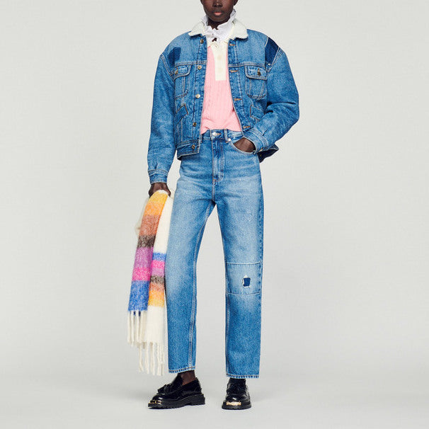 Veste en Jean doublée Sandro seconde main