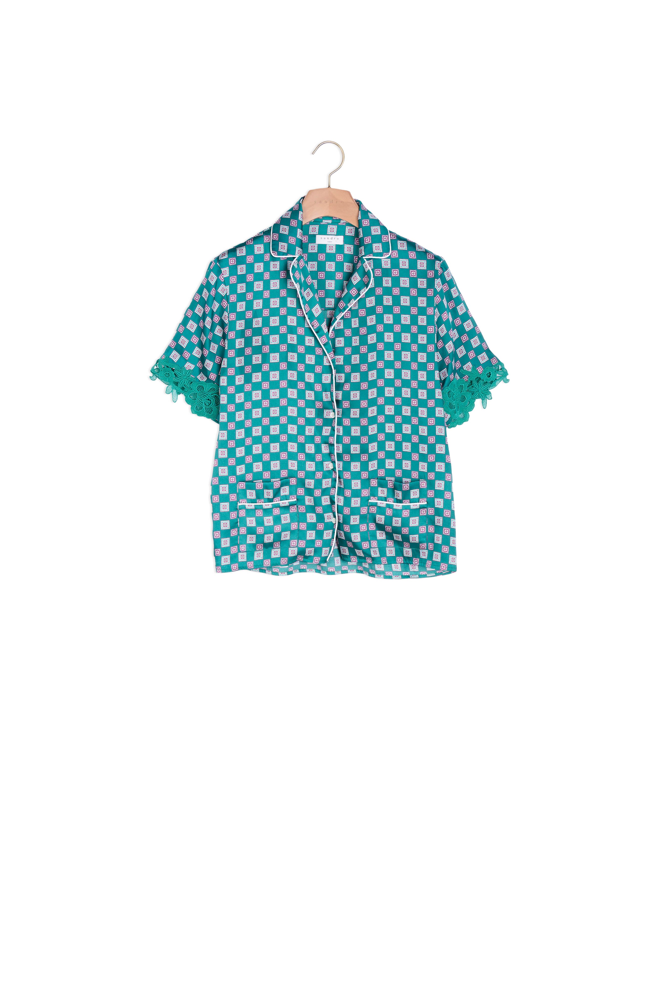Chemise pyjama imprimée Sandro seconde main