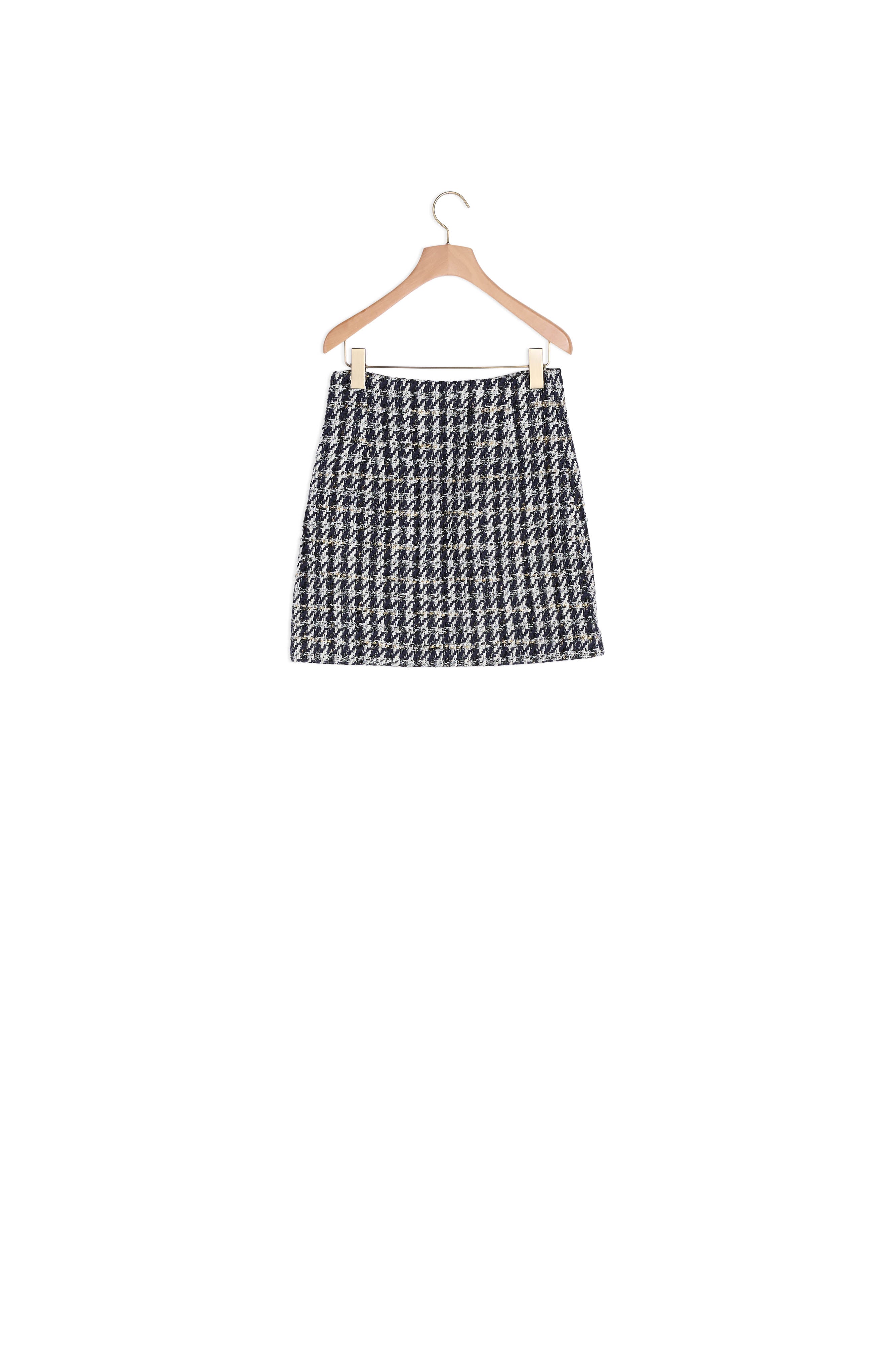 Jupe Marine / Blanc Sandro seconde main
