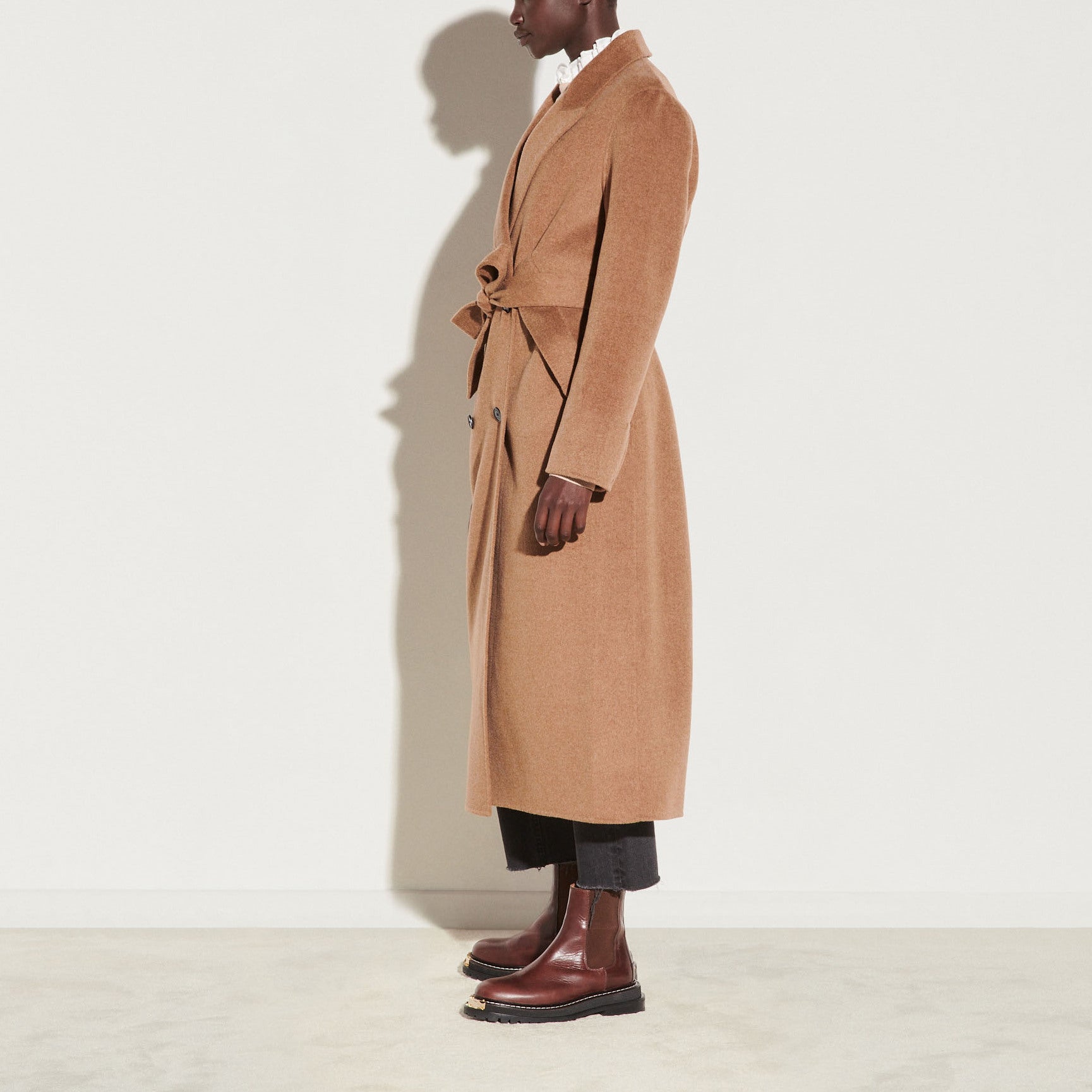 Manteau long à boutonnage croisé Sandro seconde main