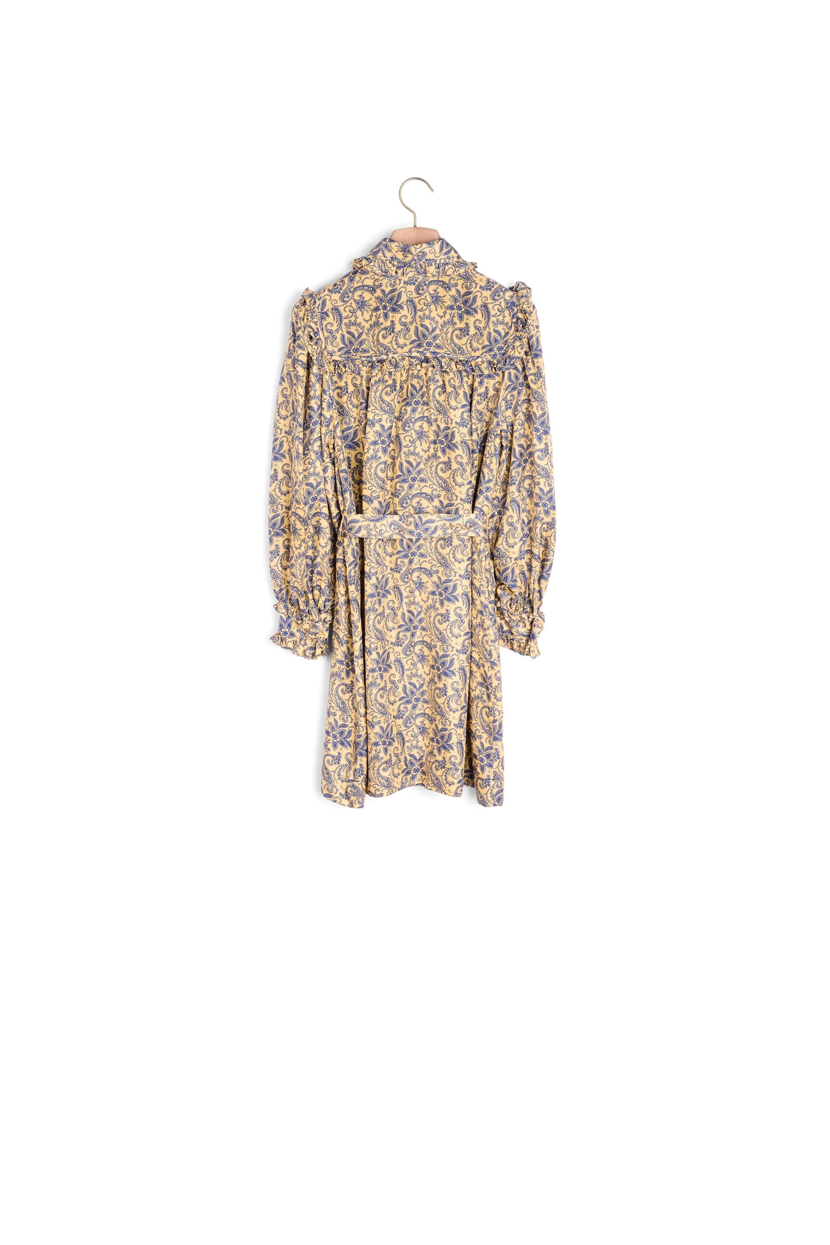 Robe courte imprimée en soie Sandro seconde main