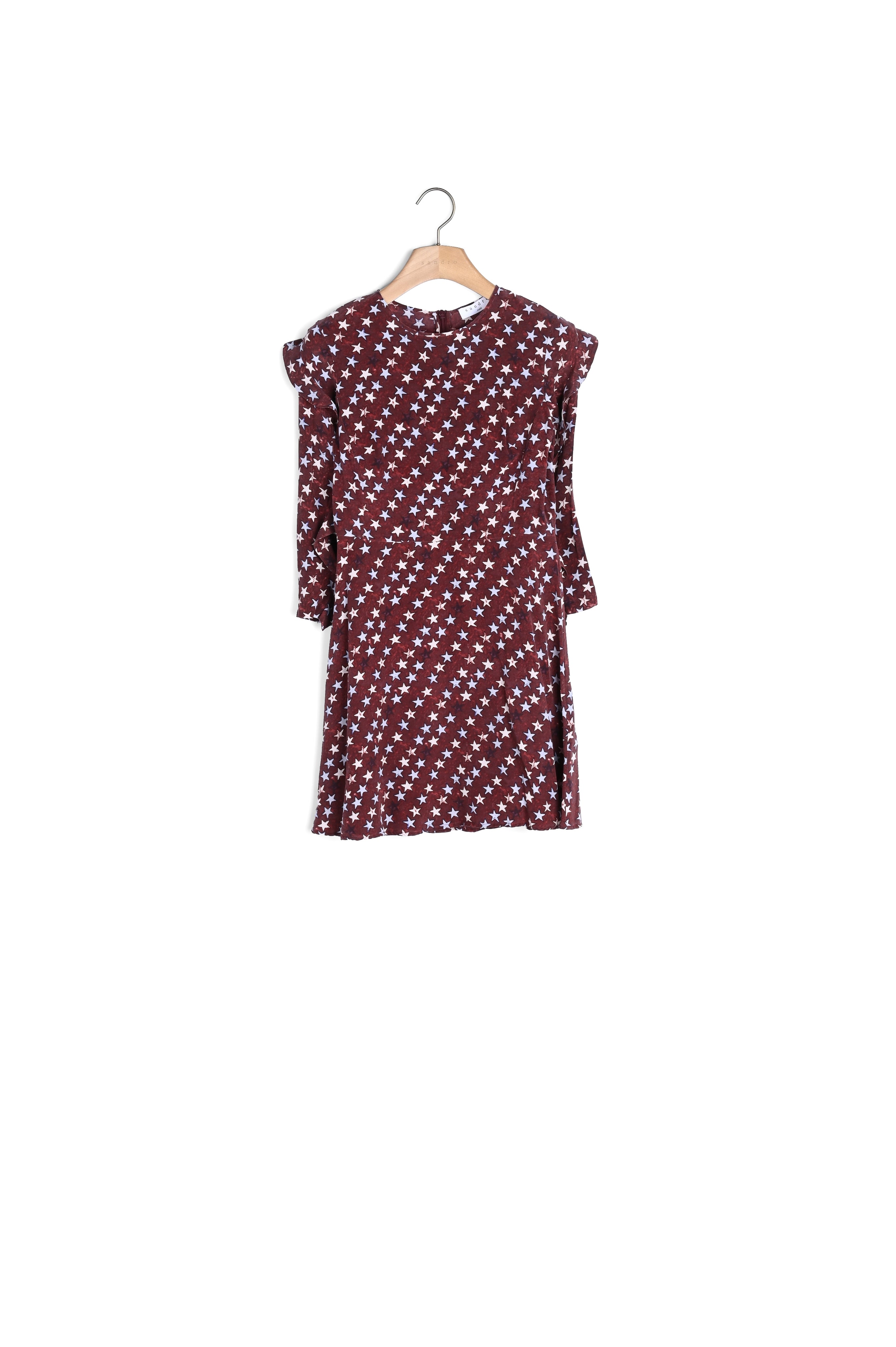 Robe étoilée 100 % soie Sandro seconde main