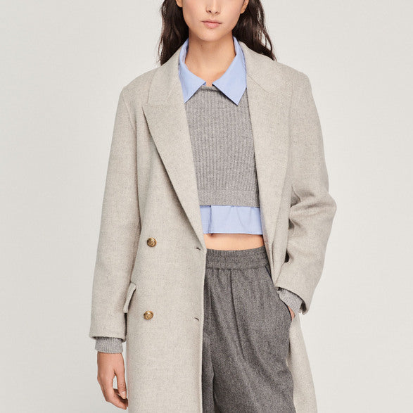 Manteau long droit Sandro seconde main