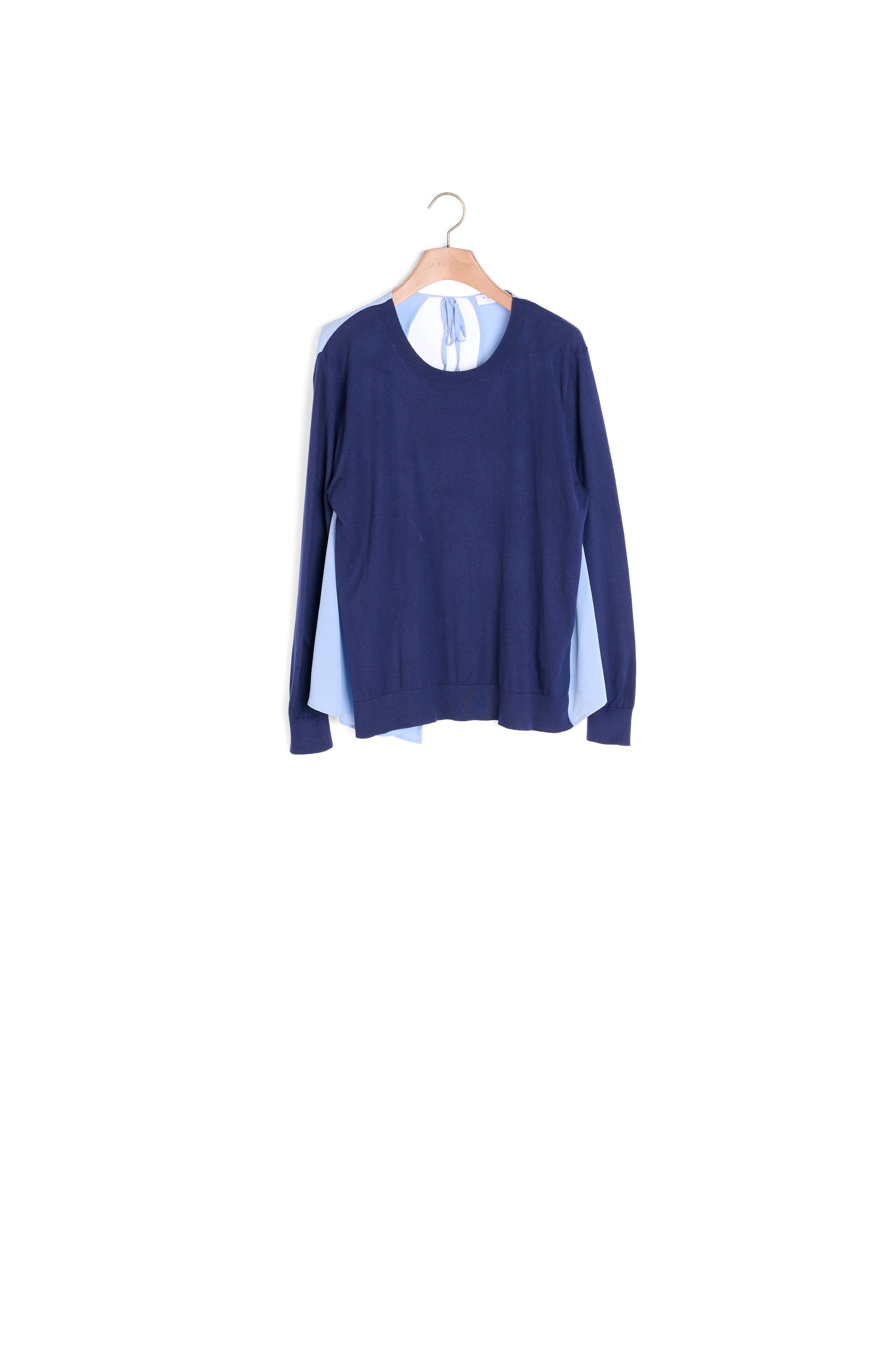 Pull dos en soie Sandro seconde main
