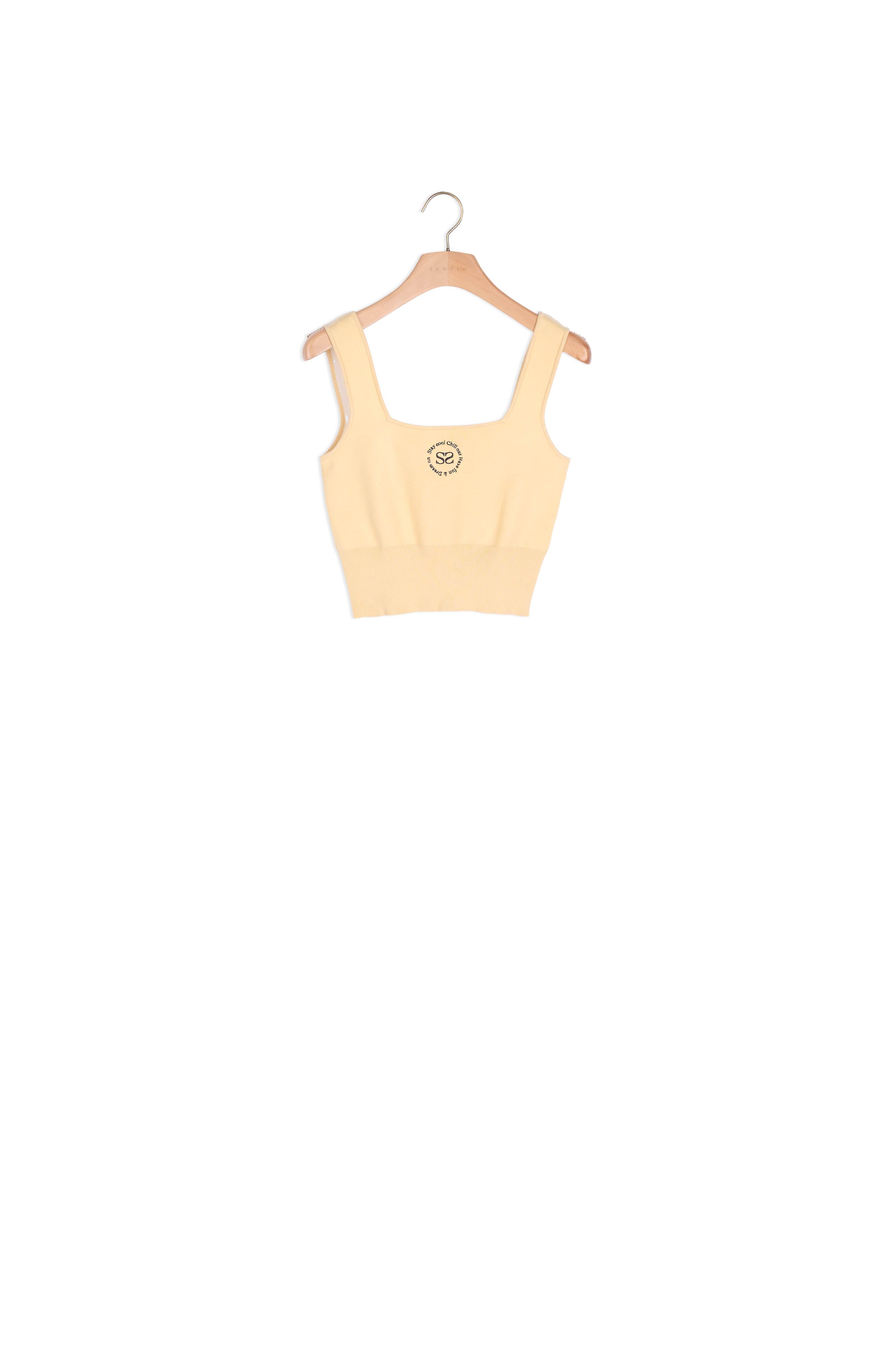 Brassière en Maille avec broderie Sandro seconde main