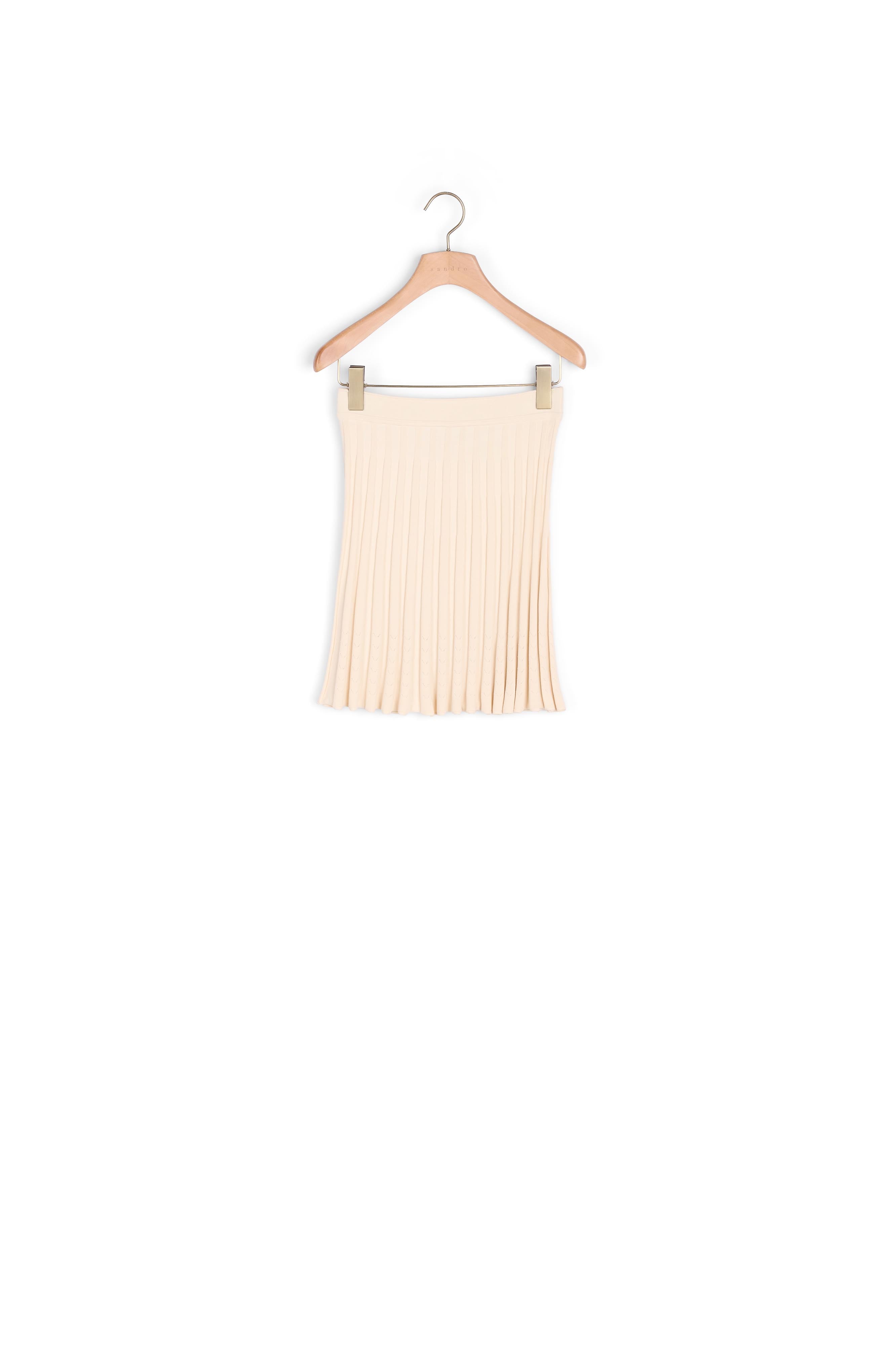 Jupe courte en Maille plissée Sandro seconde main