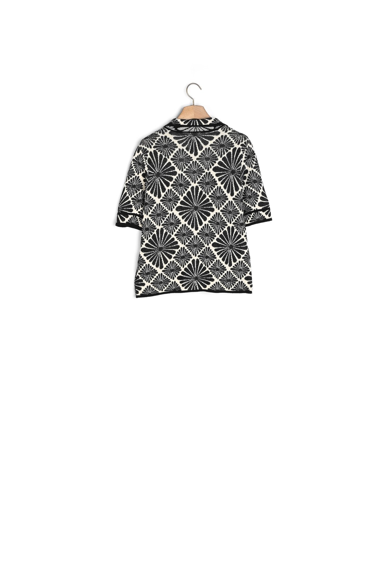 Cardigan jacquard fleurs Sandro seconde main