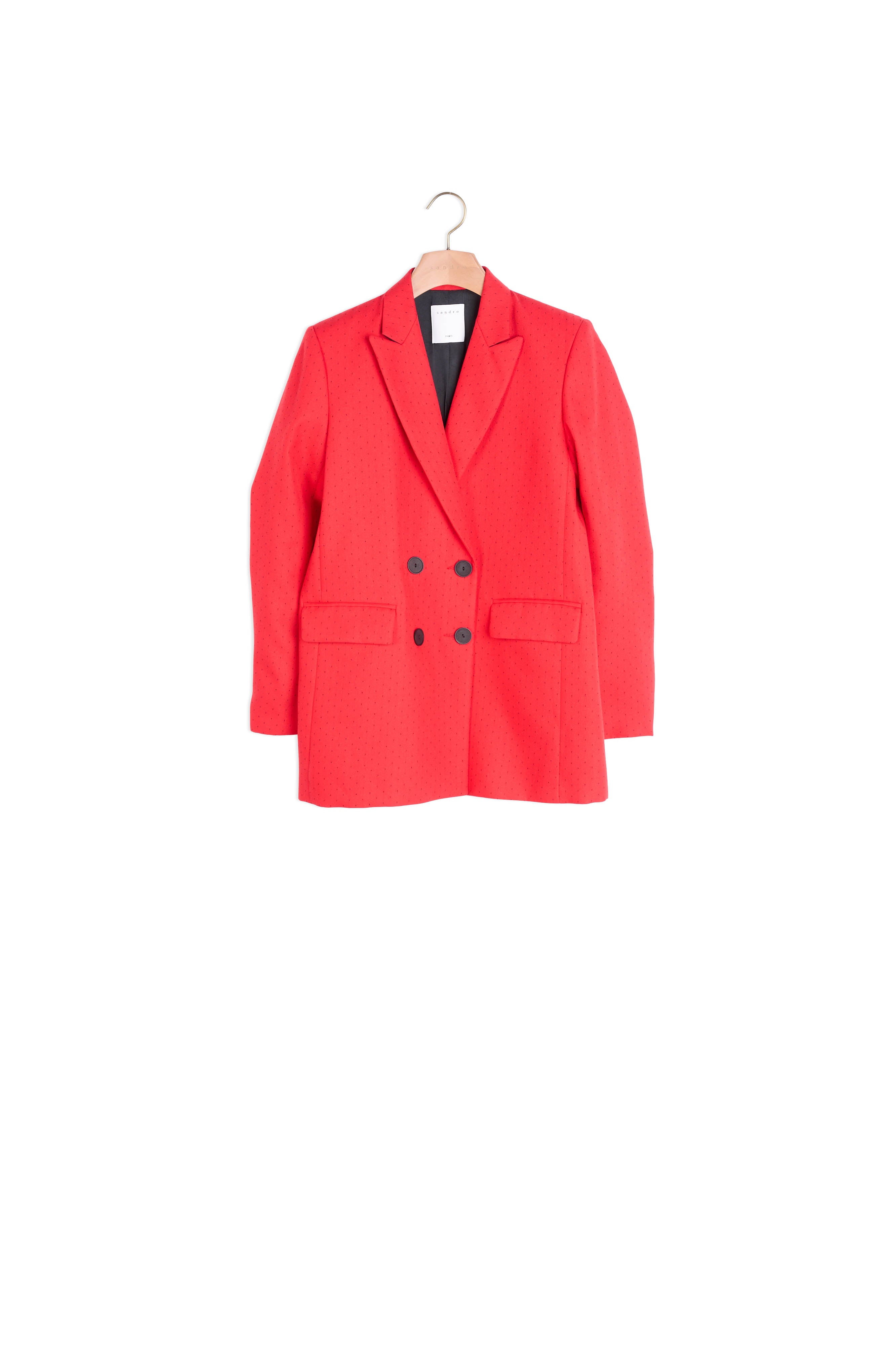 Veste de tailleur à motif pointillés Sandro seconde main