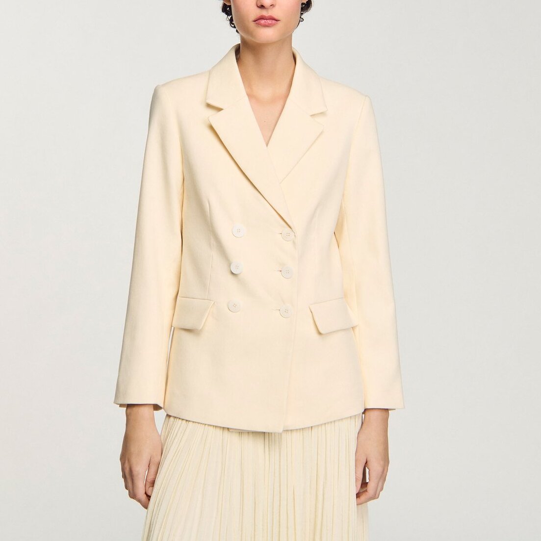 Veste de costume à boutonnage croisé Sandro seconde main