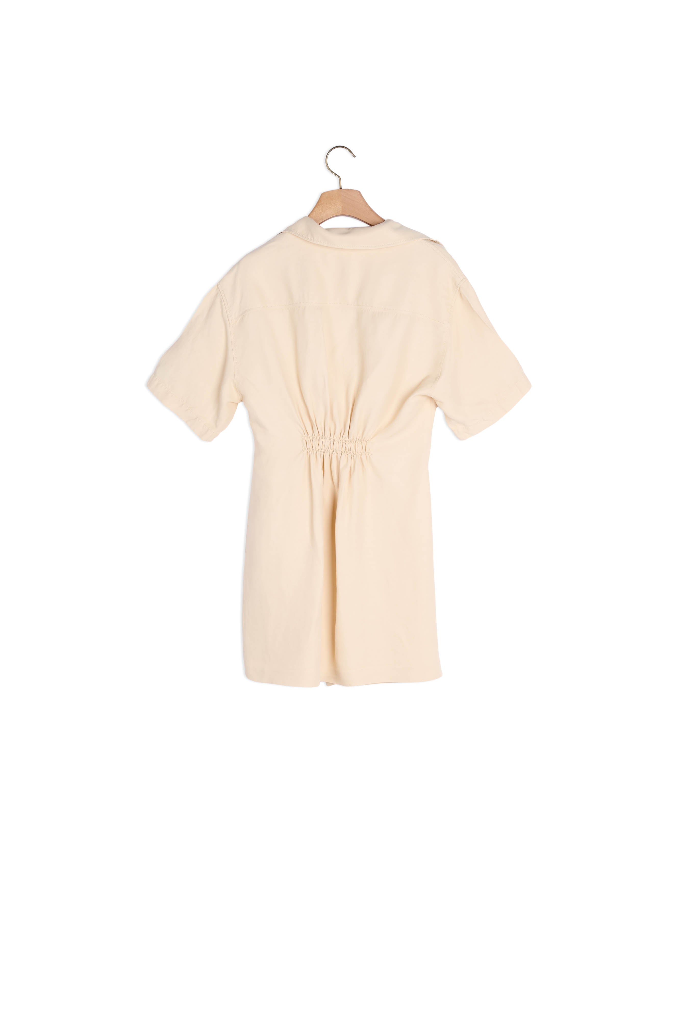 Robe courte drapée à manches courtes Sandro seconde main