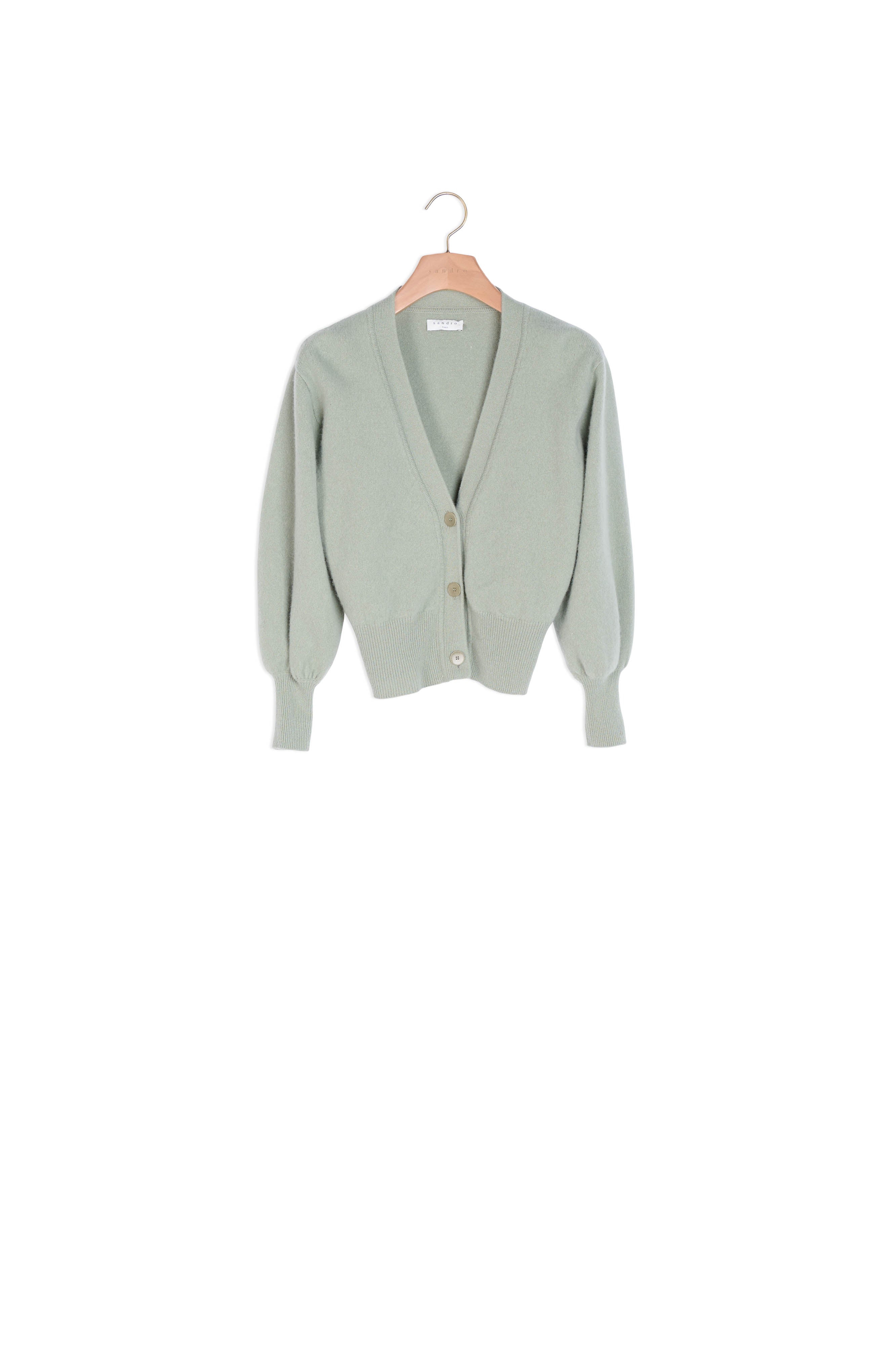Cardigan twinset en laine Sandro seconde main
