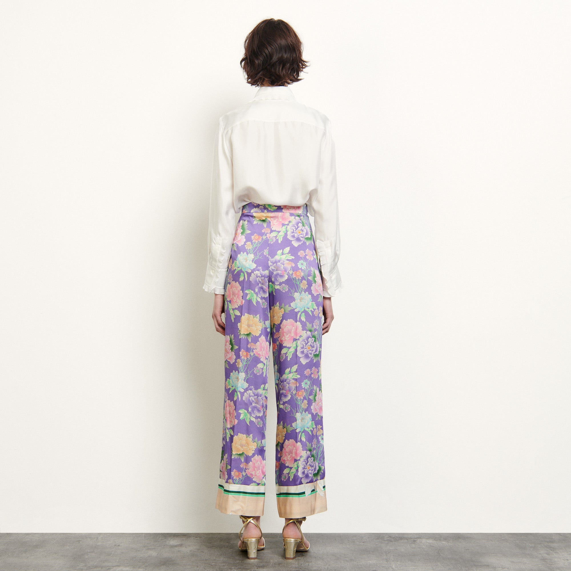 Pantalon large imprimé Sandro seconde main