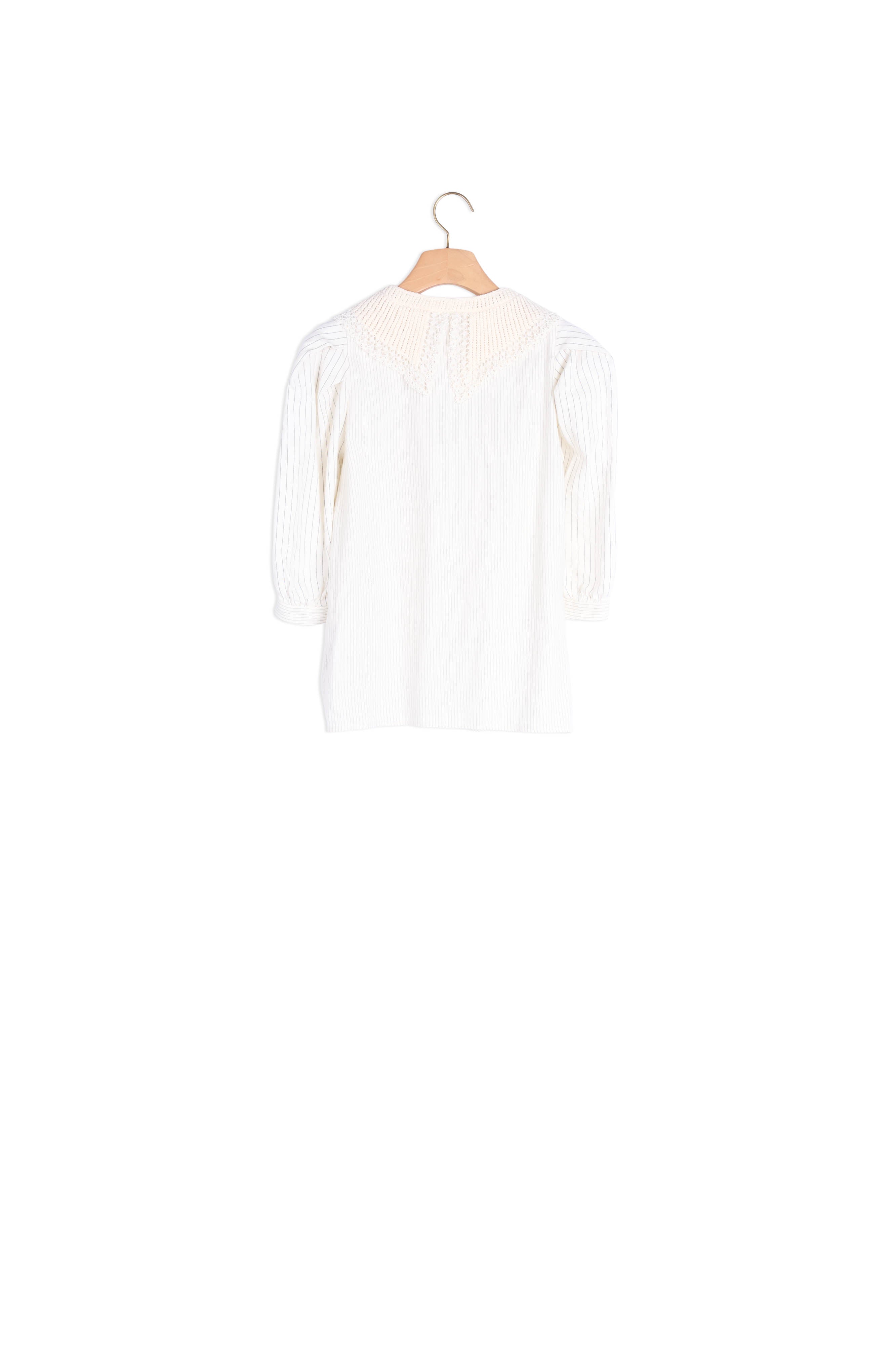 Chemise en lin rayée Sandro seconde main