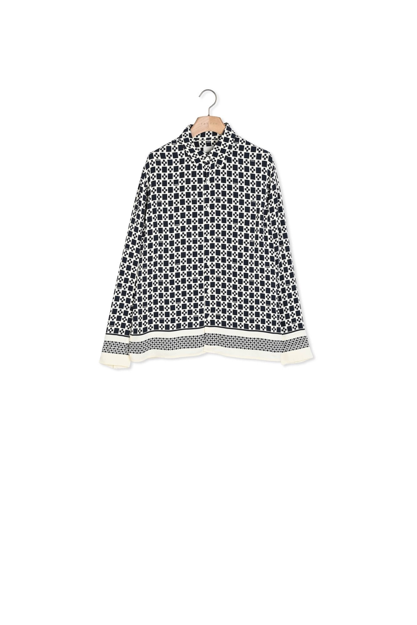 Chemise fluide imprimé square cross Sandro seconde main