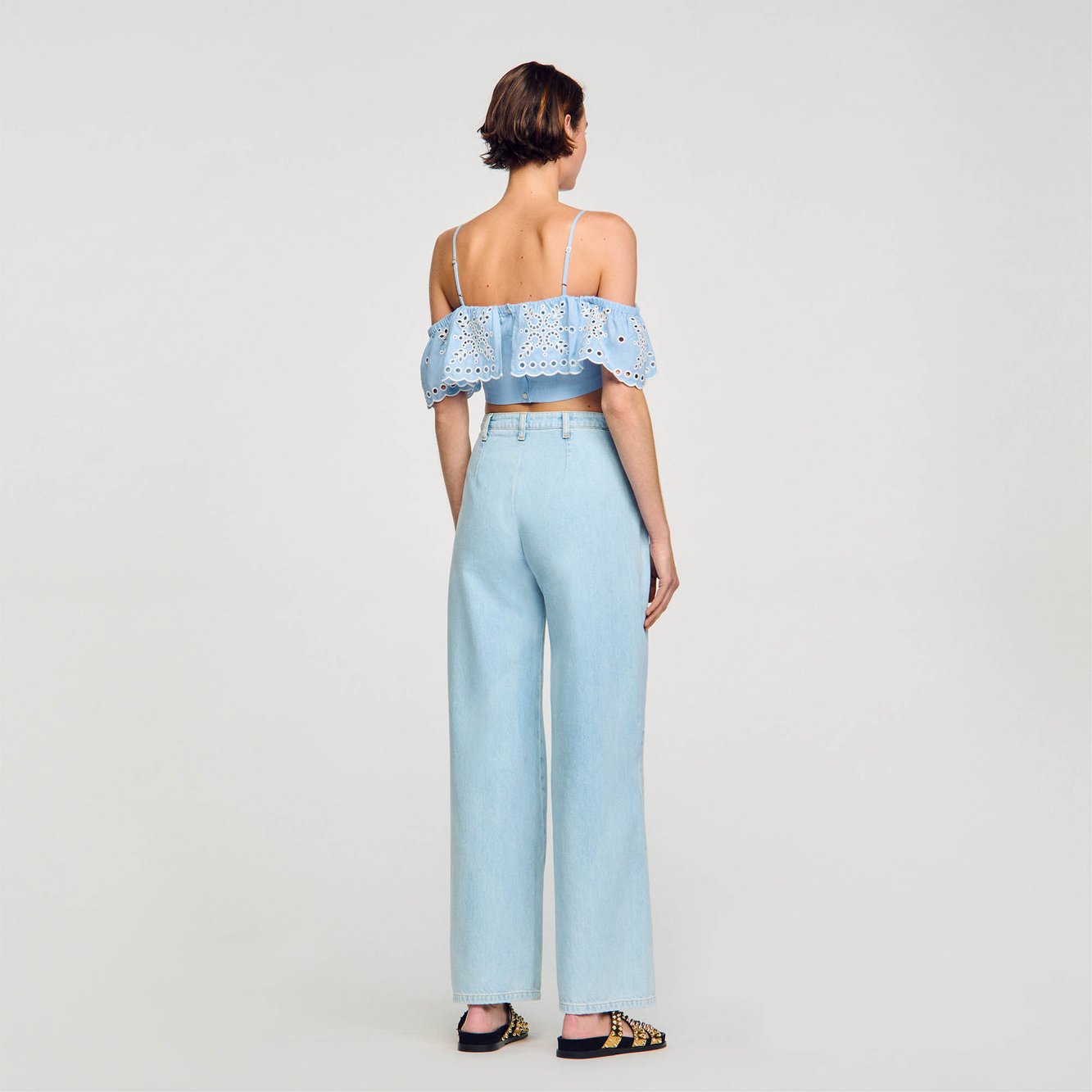 Top court à volant Sandro seconde main