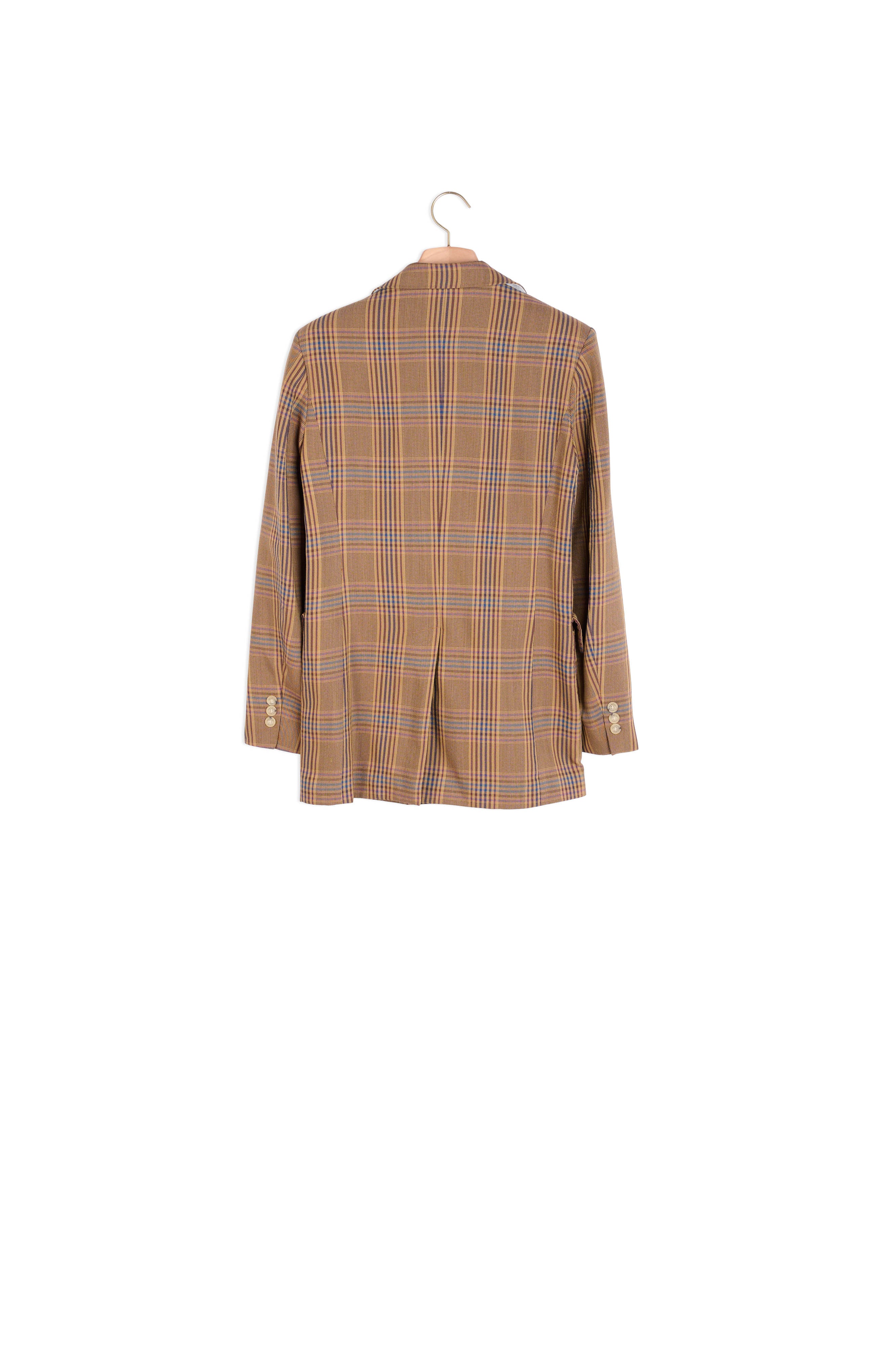 Veste tailleur à carreaux Sandro seconde main