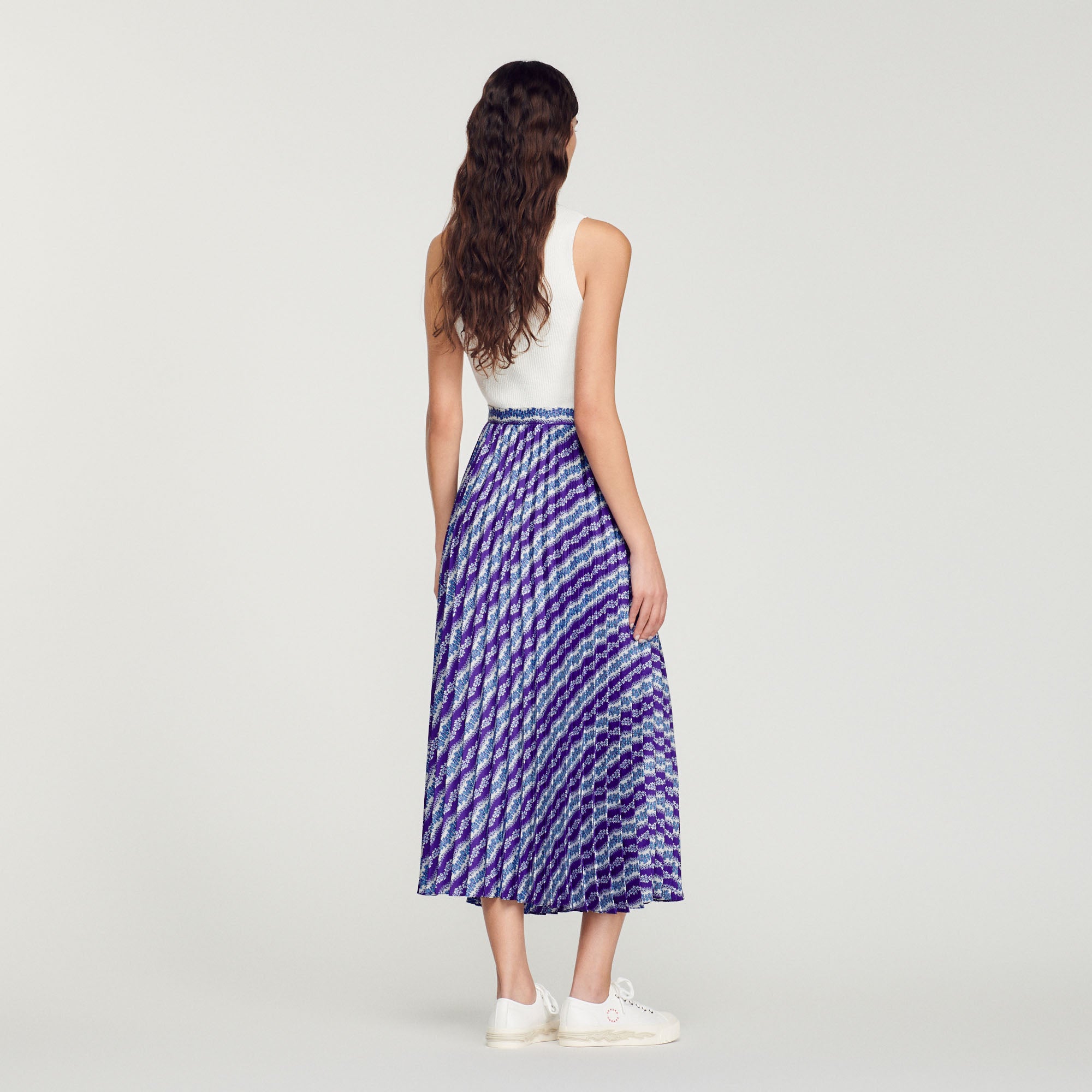 Jupe longue imprimée Sandro seconde main