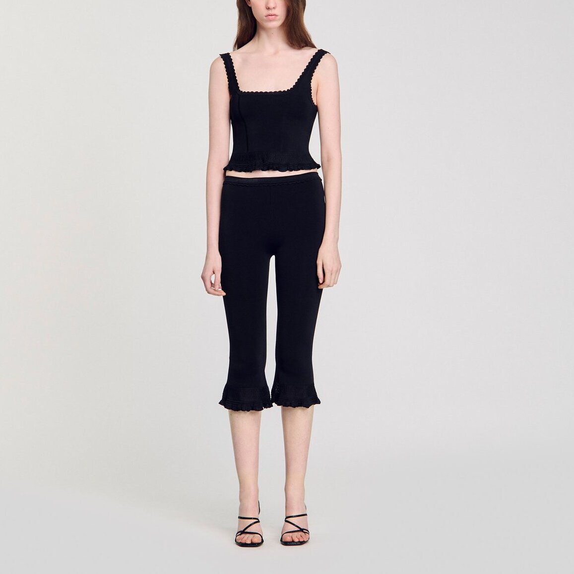 Corsaire à volants Sandro seconde main