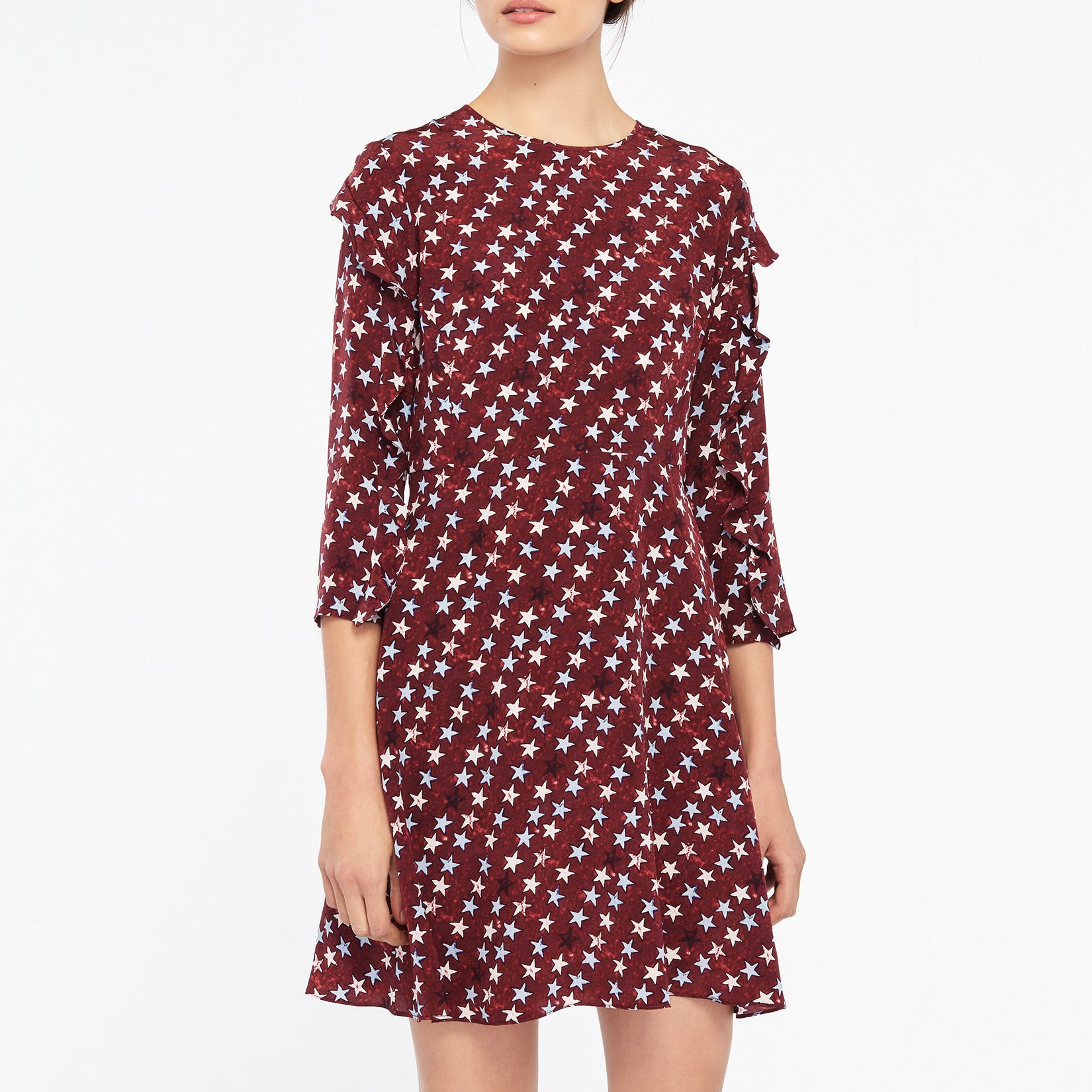 Robe étoilée 100 % soie Sandro seconde main