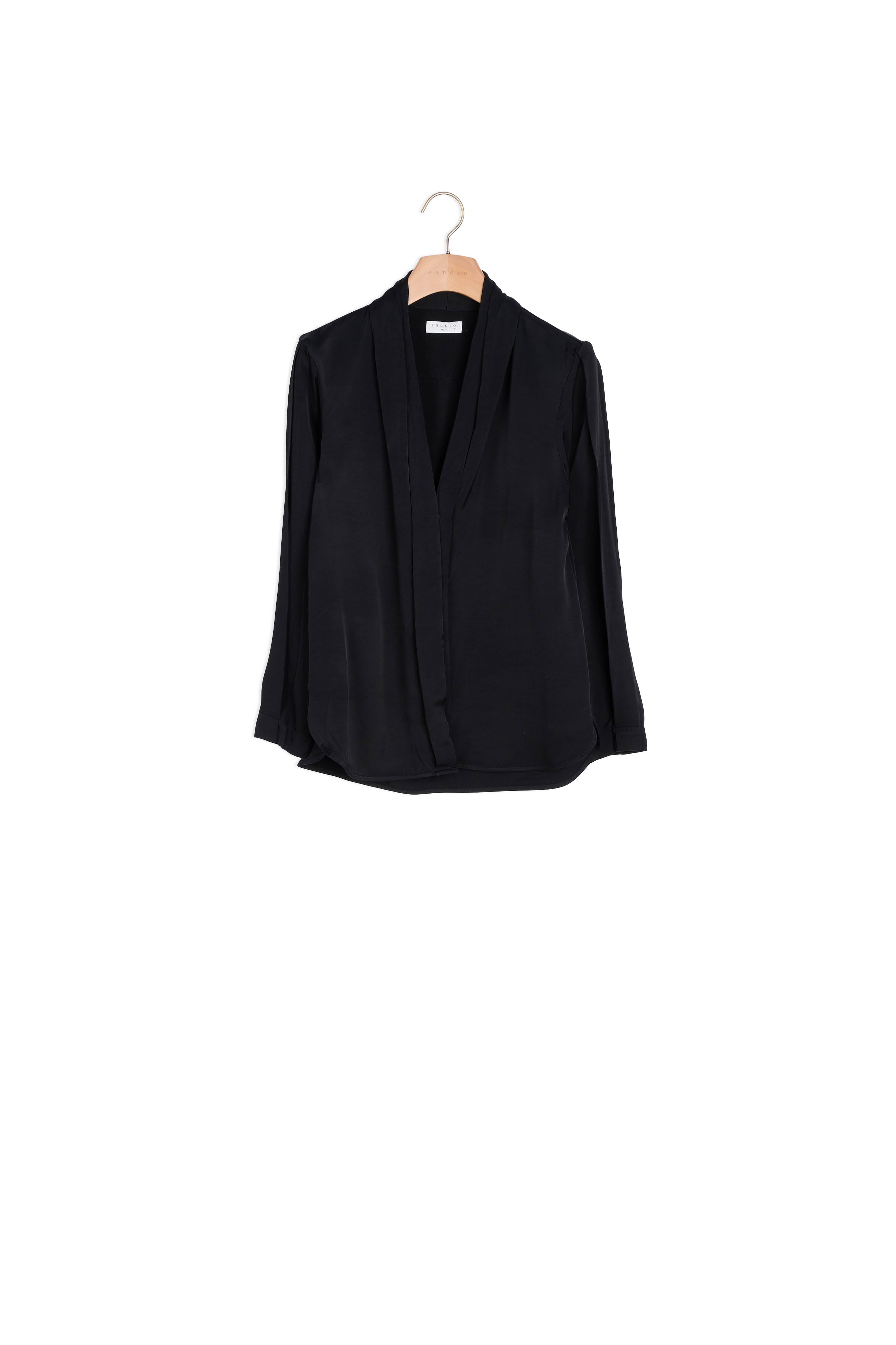Chemise Noir Sandro seconde main