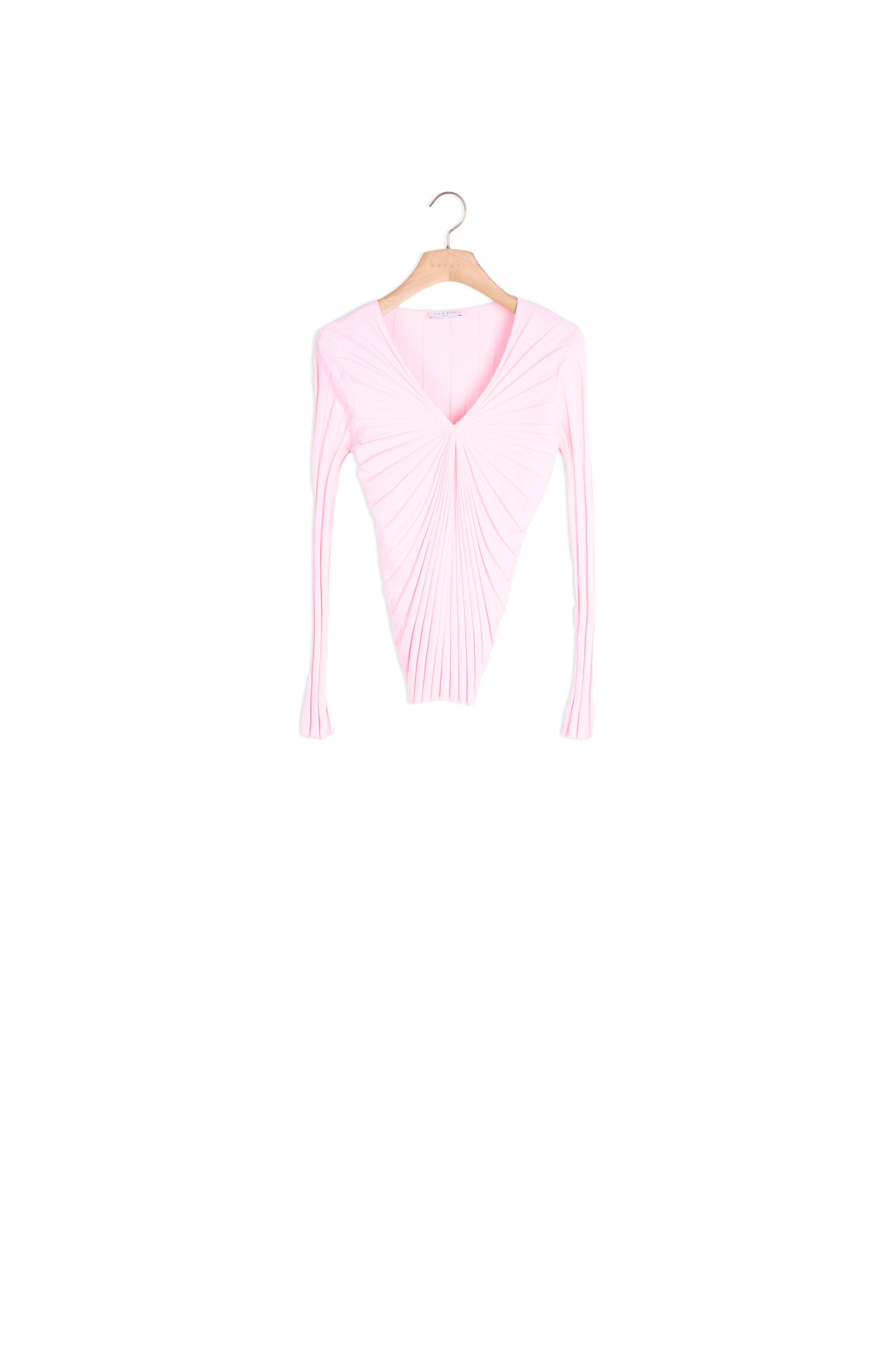 Pull manches longues en coton Sandro seconde main