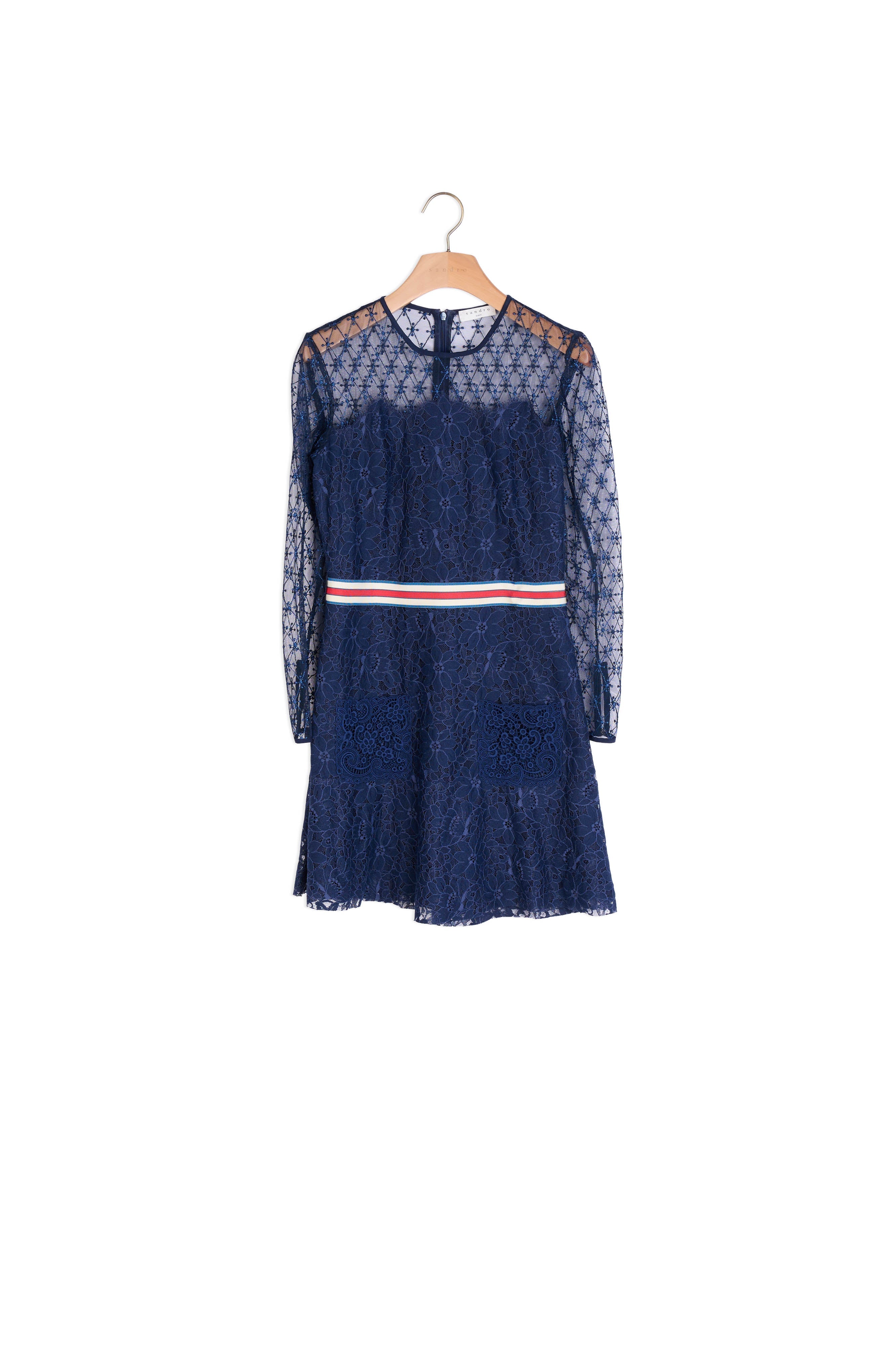 Robe courte en dentelle Sandro seconde main