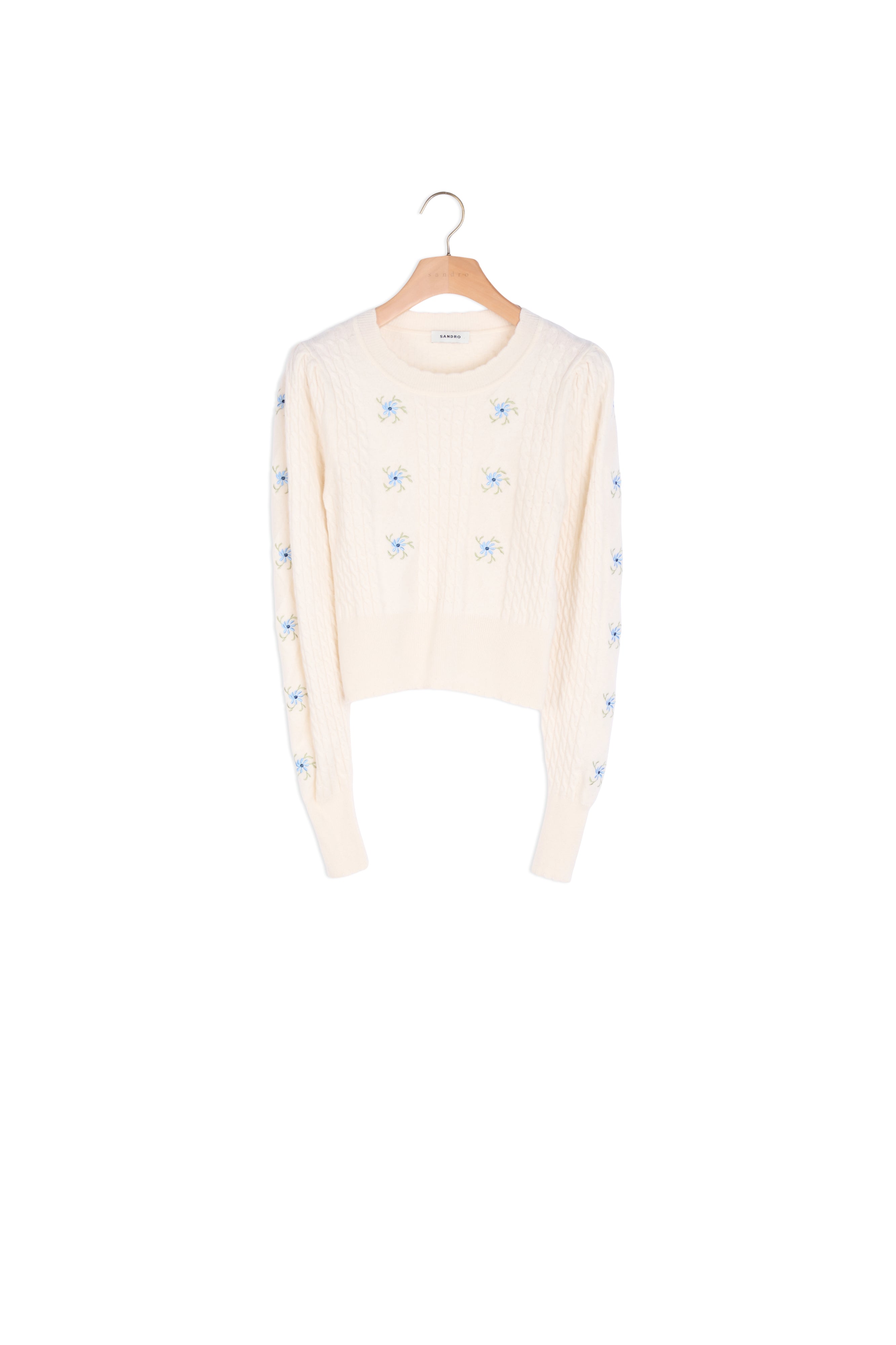 Pull en Maille brodé Sandro seconde main