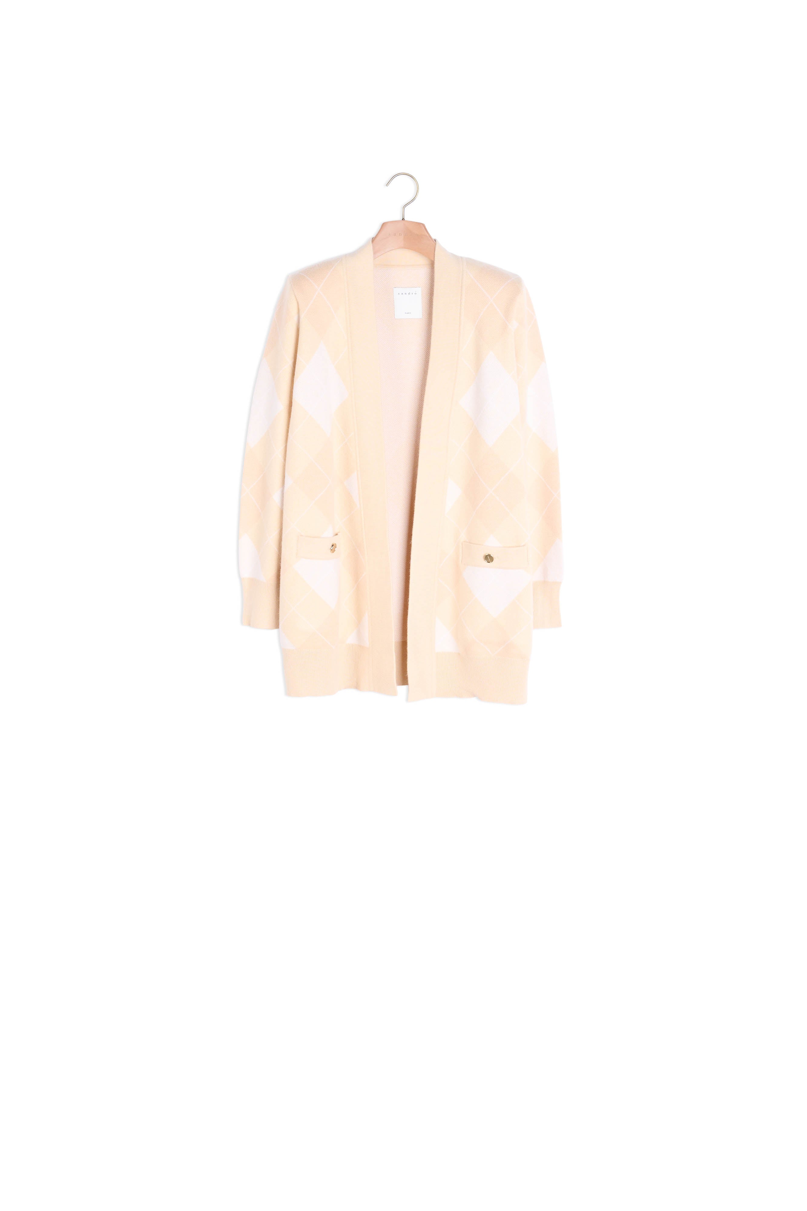 Cardi coat à motifs jacquard Sandro seconde main