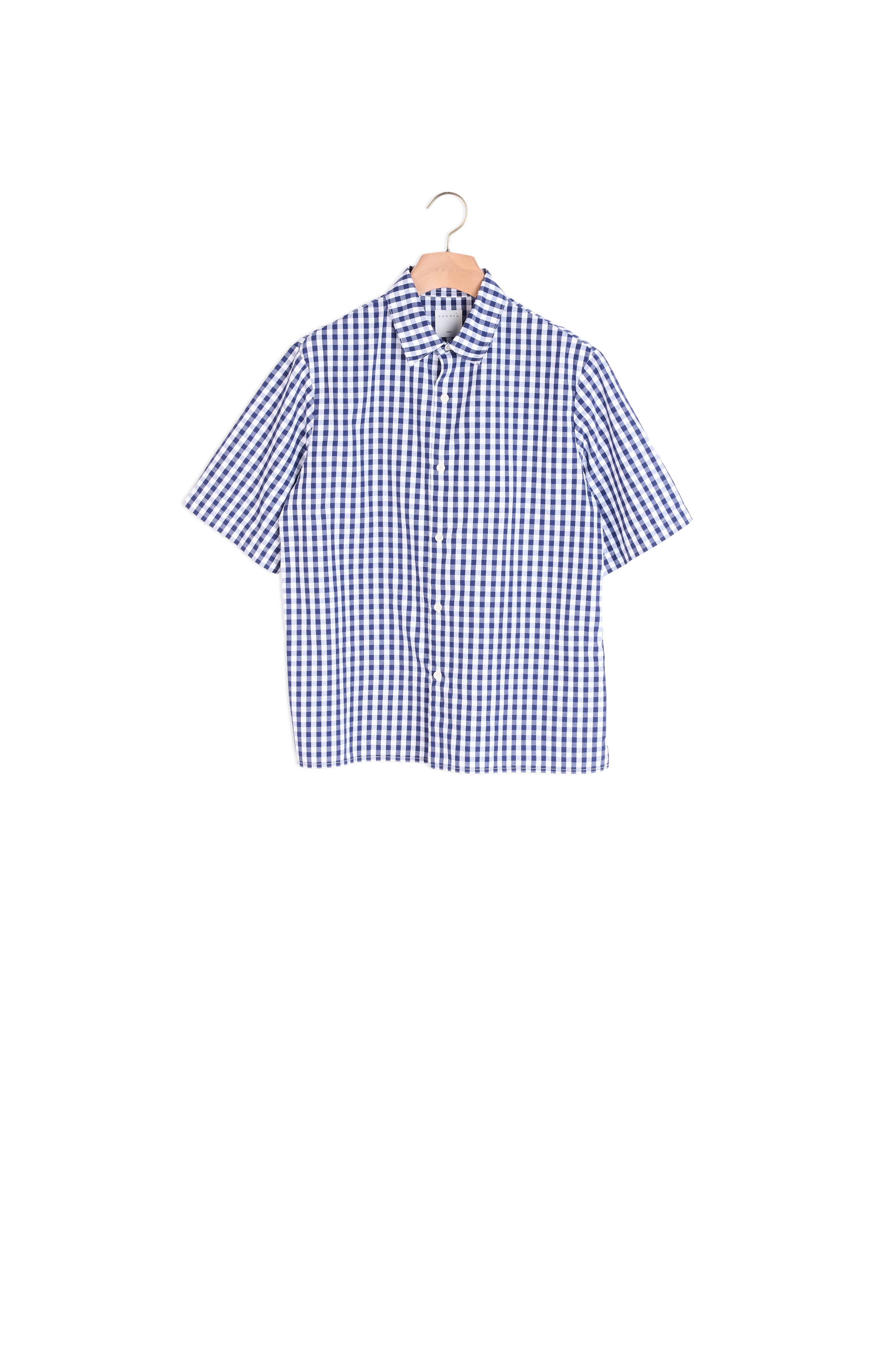 Chemise vichy en tissus Japonais Sandro seconde main