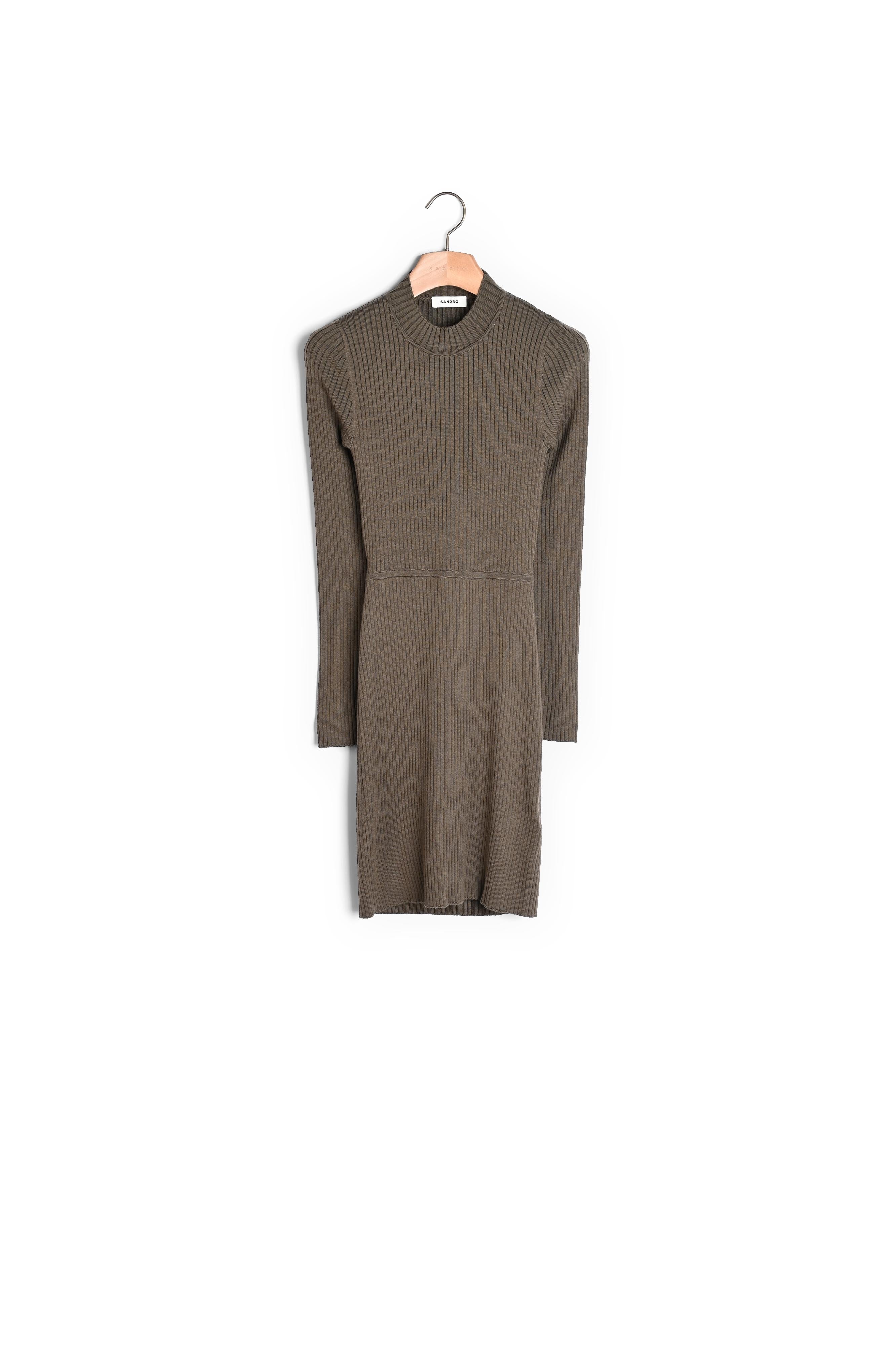 Robe en Maille côtelée Sandro seconde main