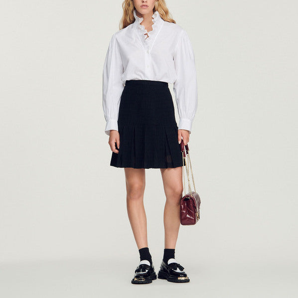 Chemise en coton à col fantaisie Sandro seconde main