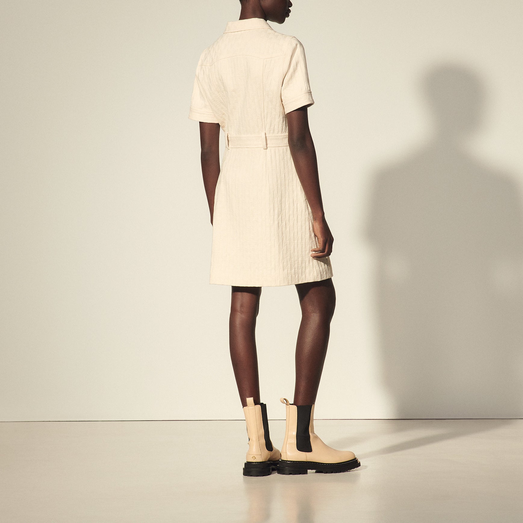 Robe en jacquard double S Sandro seconde main