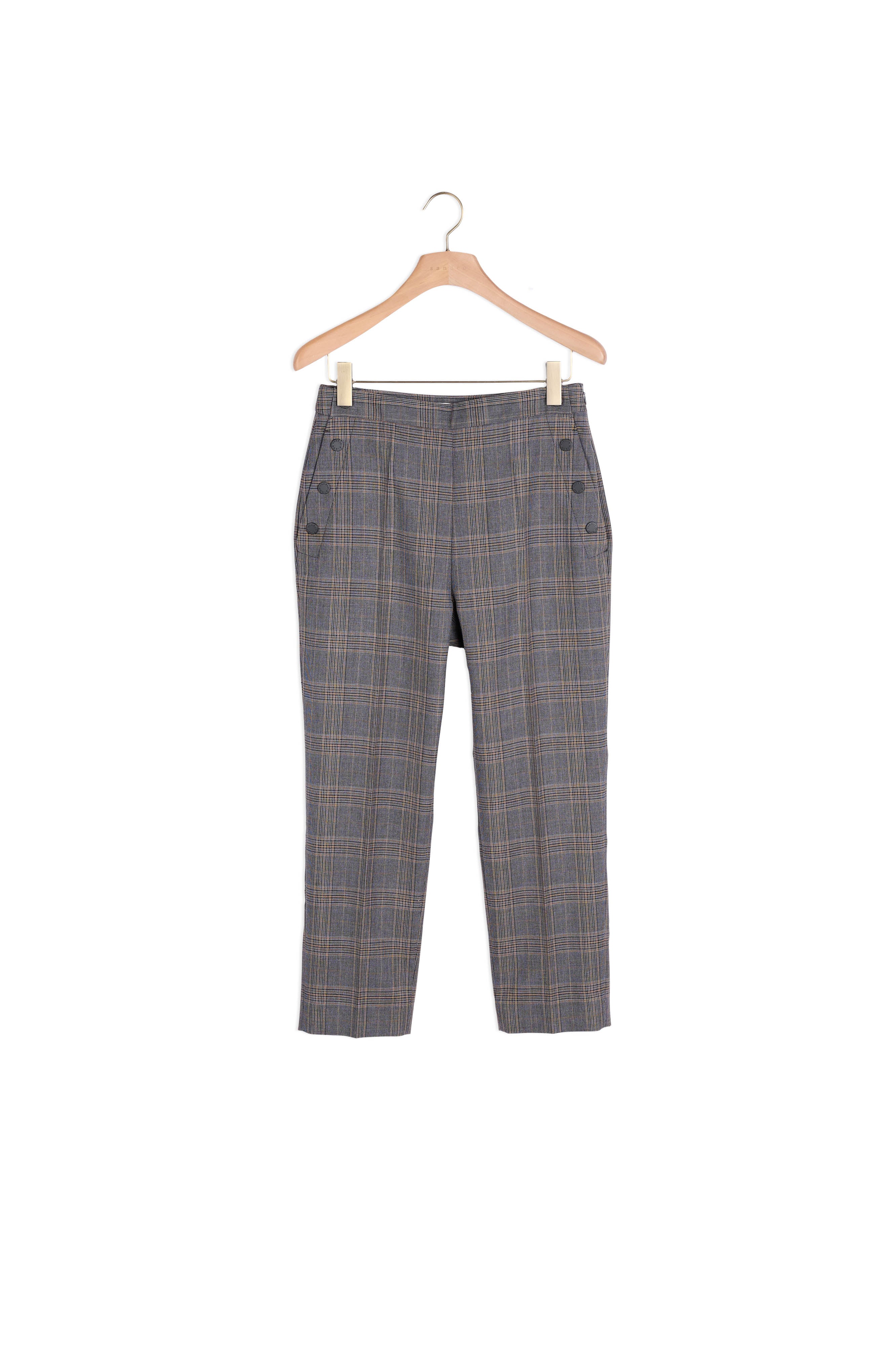 Pantalon taille haute coupe droite Sandro seconde main