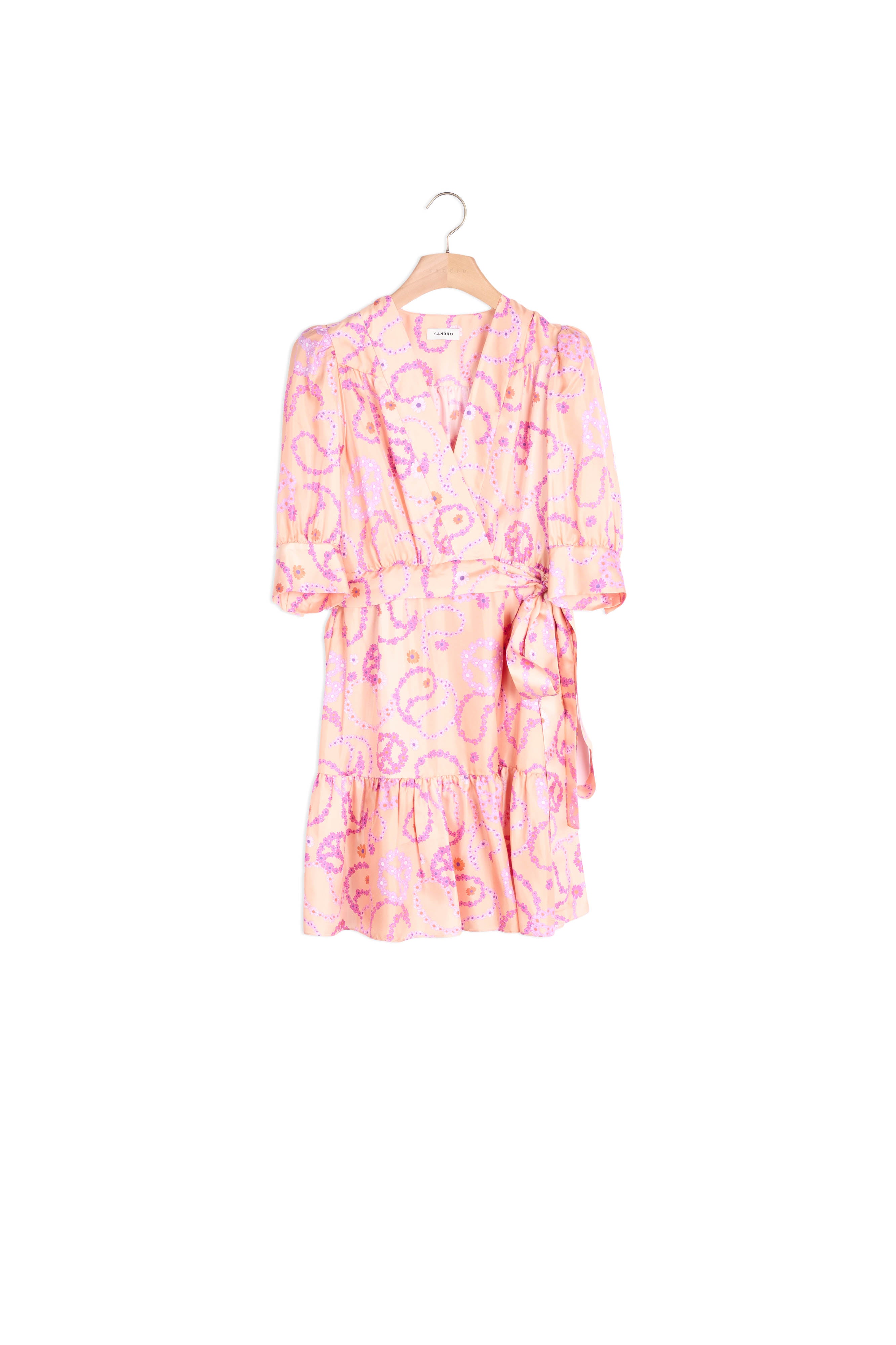 Robe en soie imprimé  Peace&Love Sandro seconde main
