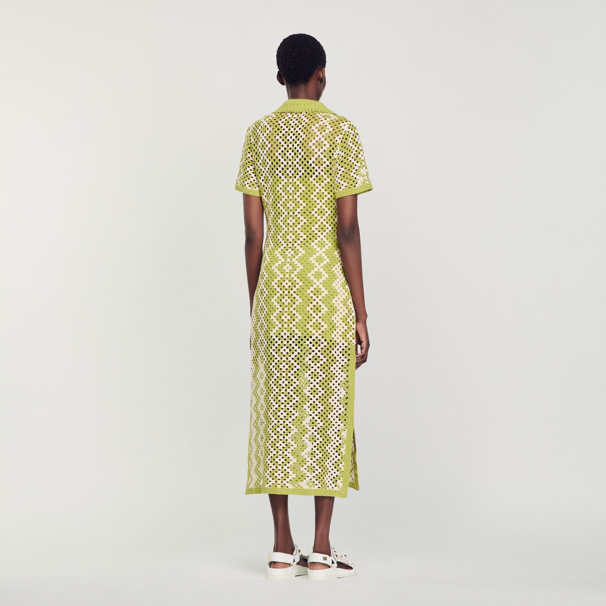 Robe tunique en crochet Sandro seconde main