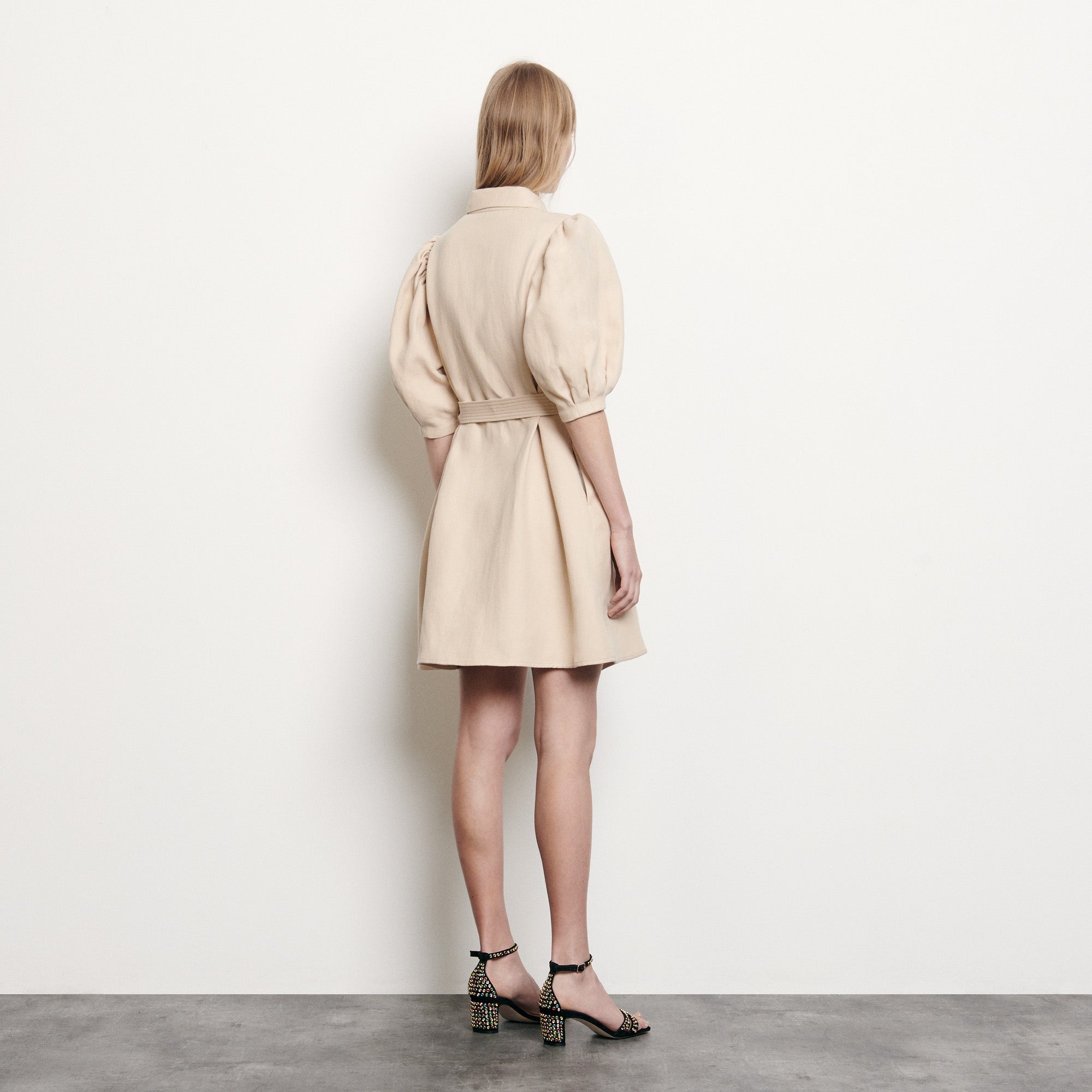 Robe Manteau en coton et lin Sandro seconde main