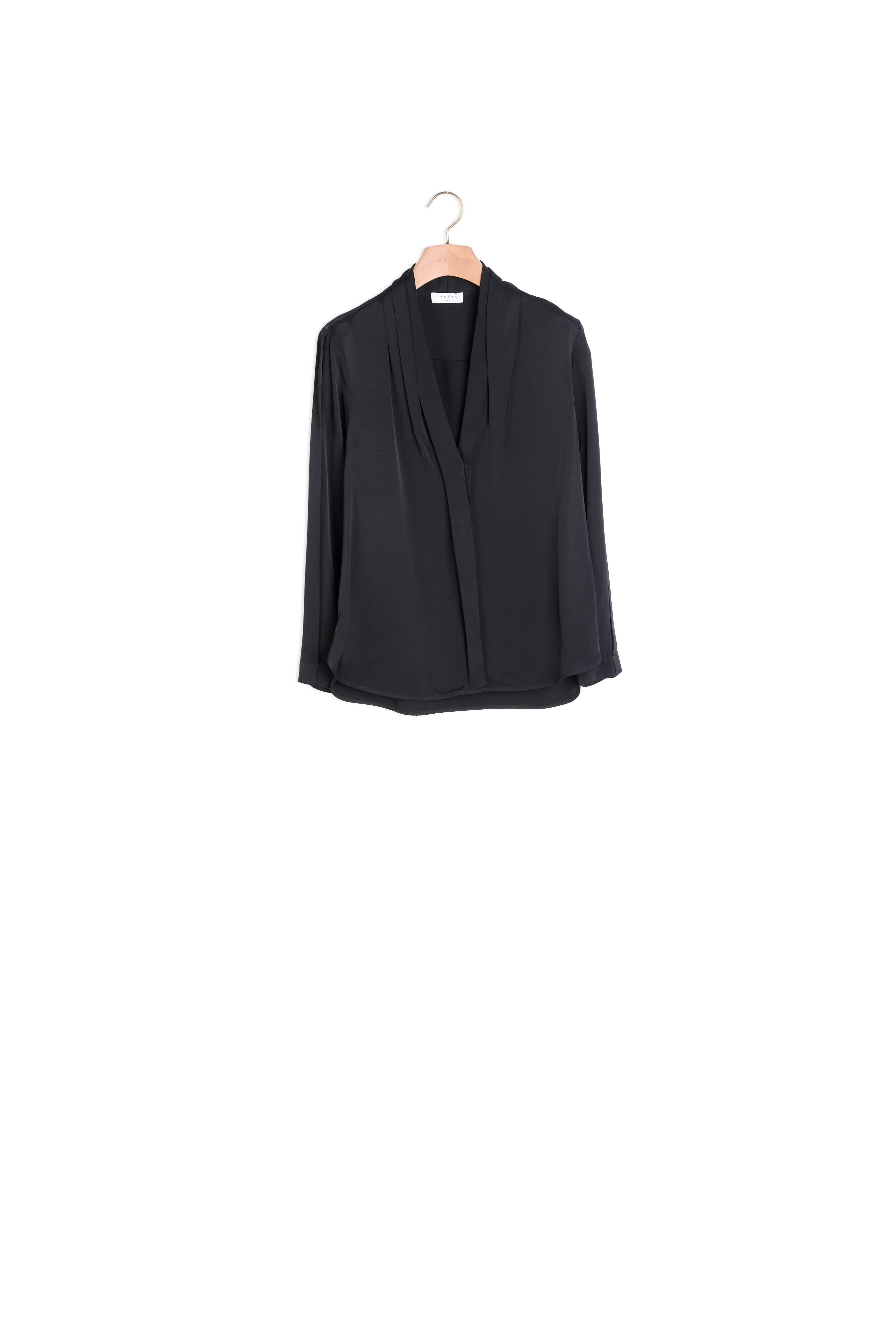 Chemise Noir Sandro seconde main